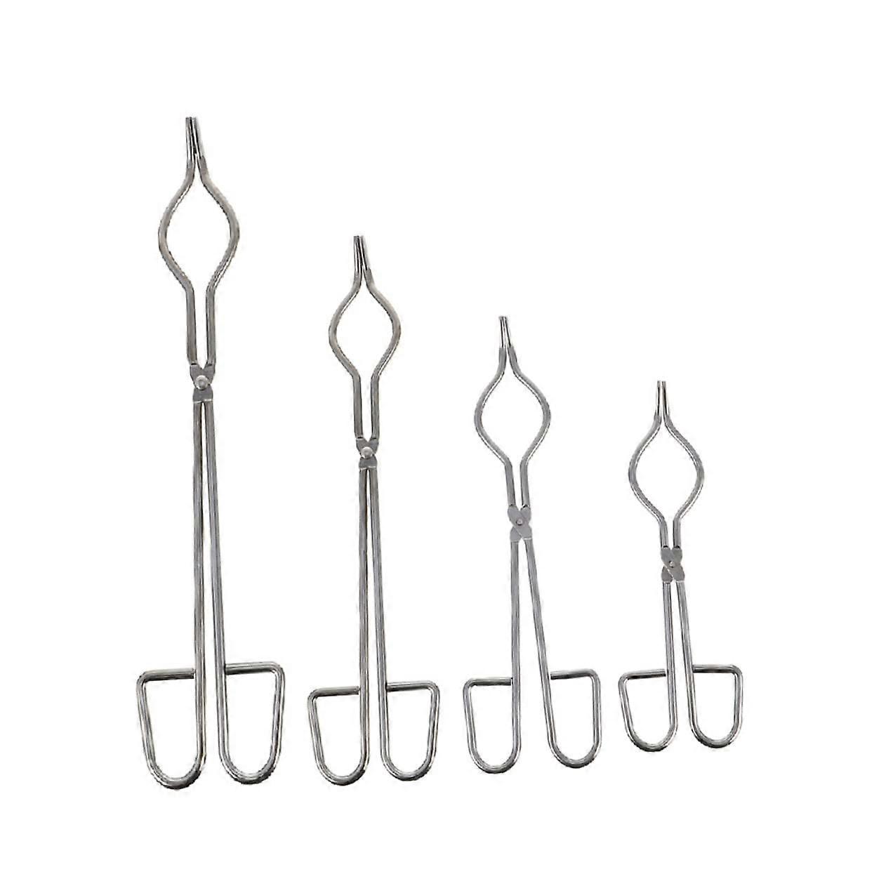 4 Pack Crucible Tongs Heat Resistant Corrosion Proof Clamp for Lab Beakers and Flasks