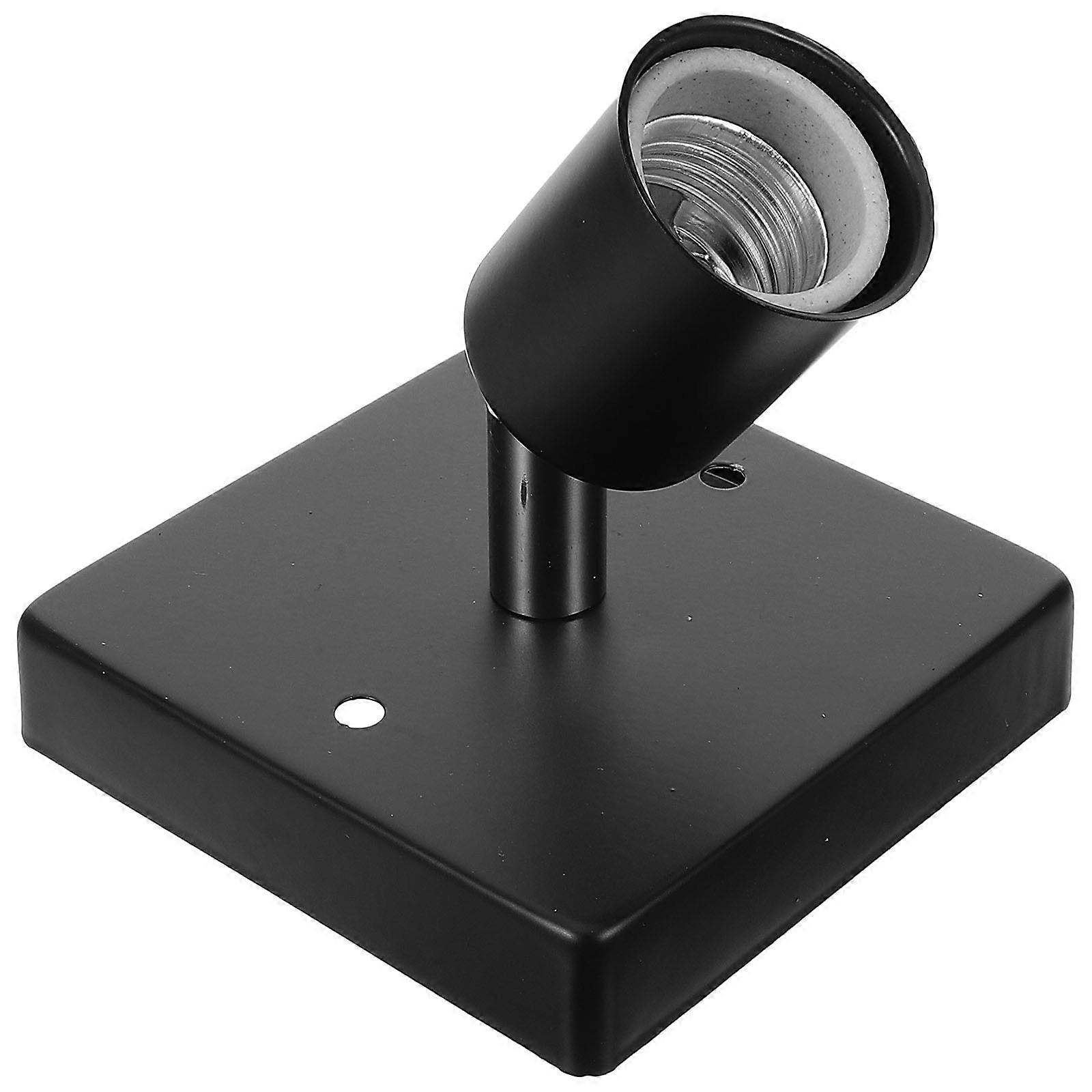 Light Bulb Base E27 Socket Holder Rotatable 180 Degree Rotation Minimalist Design Lamp Accessories 10.00X10.00X2.00CM 1Set