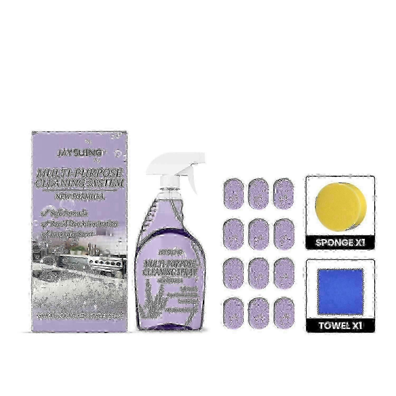 Jaysuing multi-purpose cleaner cleaning degreasing stain removal kitchen bathroom cleaning multi-pur