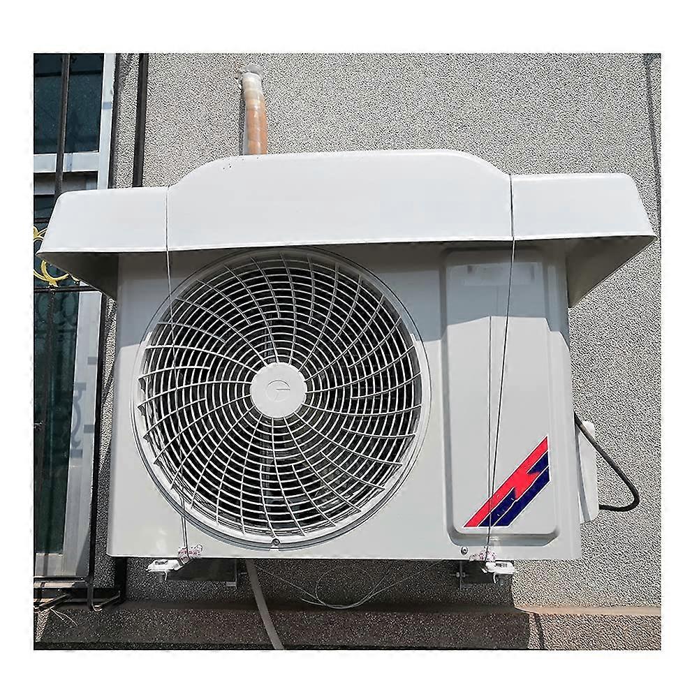 Air Conditioner Protective Cover 4mm PVC Hard Shell with Steel Cables for Mini Split Heat Pump 92x41x14cm White