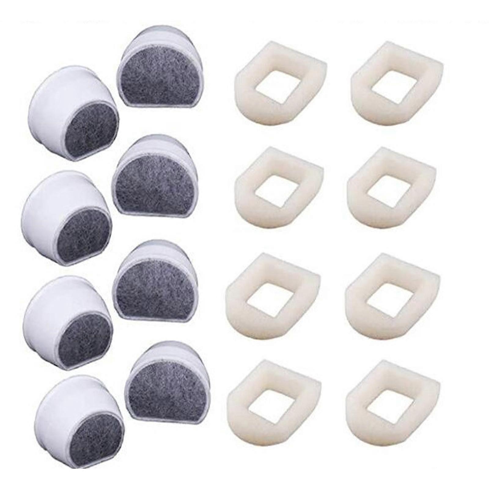 Replacement Pet Water Fountain Filter Cartridges for Multiple PetSafe Drinkwell Filtrs, Dog and Cat Replacement Carbon Filters, 8pack