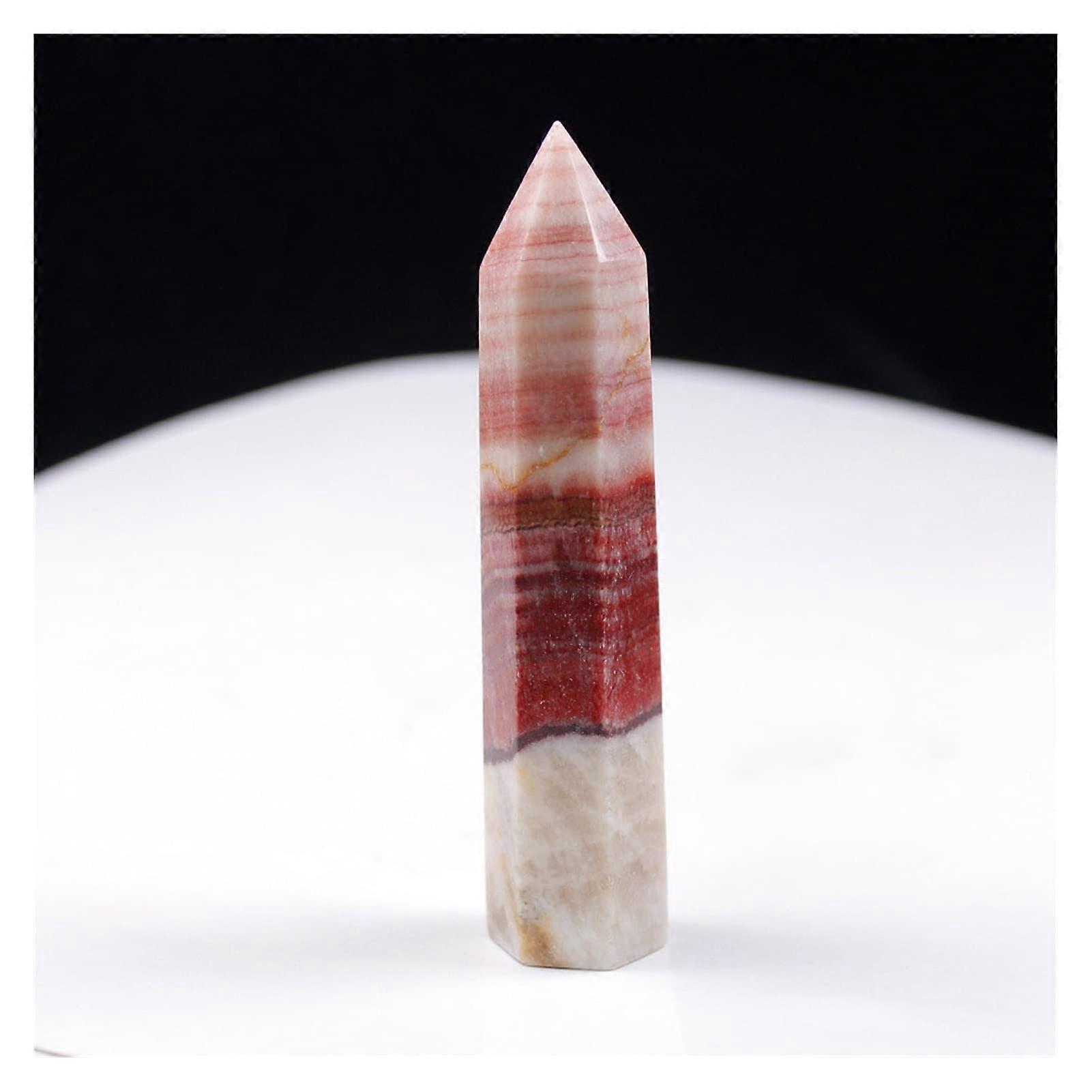 Natural Crystals Rhodochrosite Quartz Point Stone Hexagonal Column (6070mm)