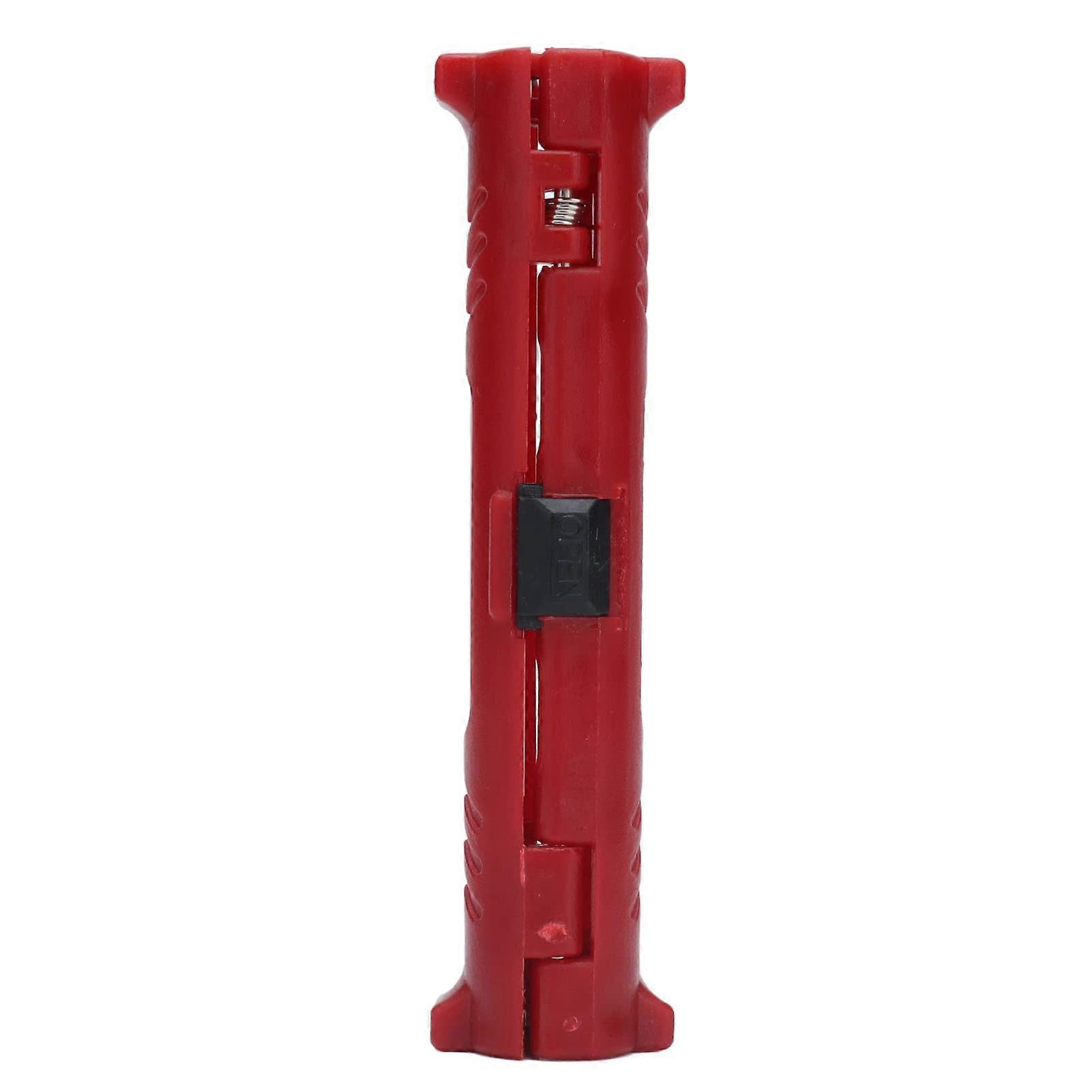 Coaxial cable stripper, insulated shell, doublesided hand Ethernet stripping tool MT1660, efficient, easy to use, ABS shell, metal blade, red