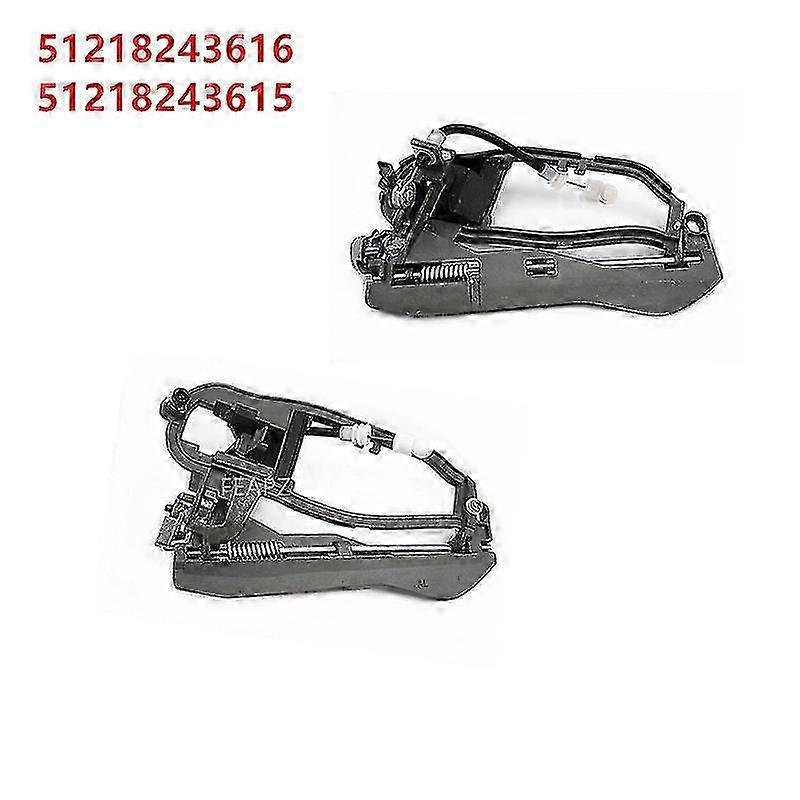 Exterior Door Handle Carrier for BMW X5 E53 (2000-2007) - Front Left & Right Replacement Handles 51218243615 & 51218243616