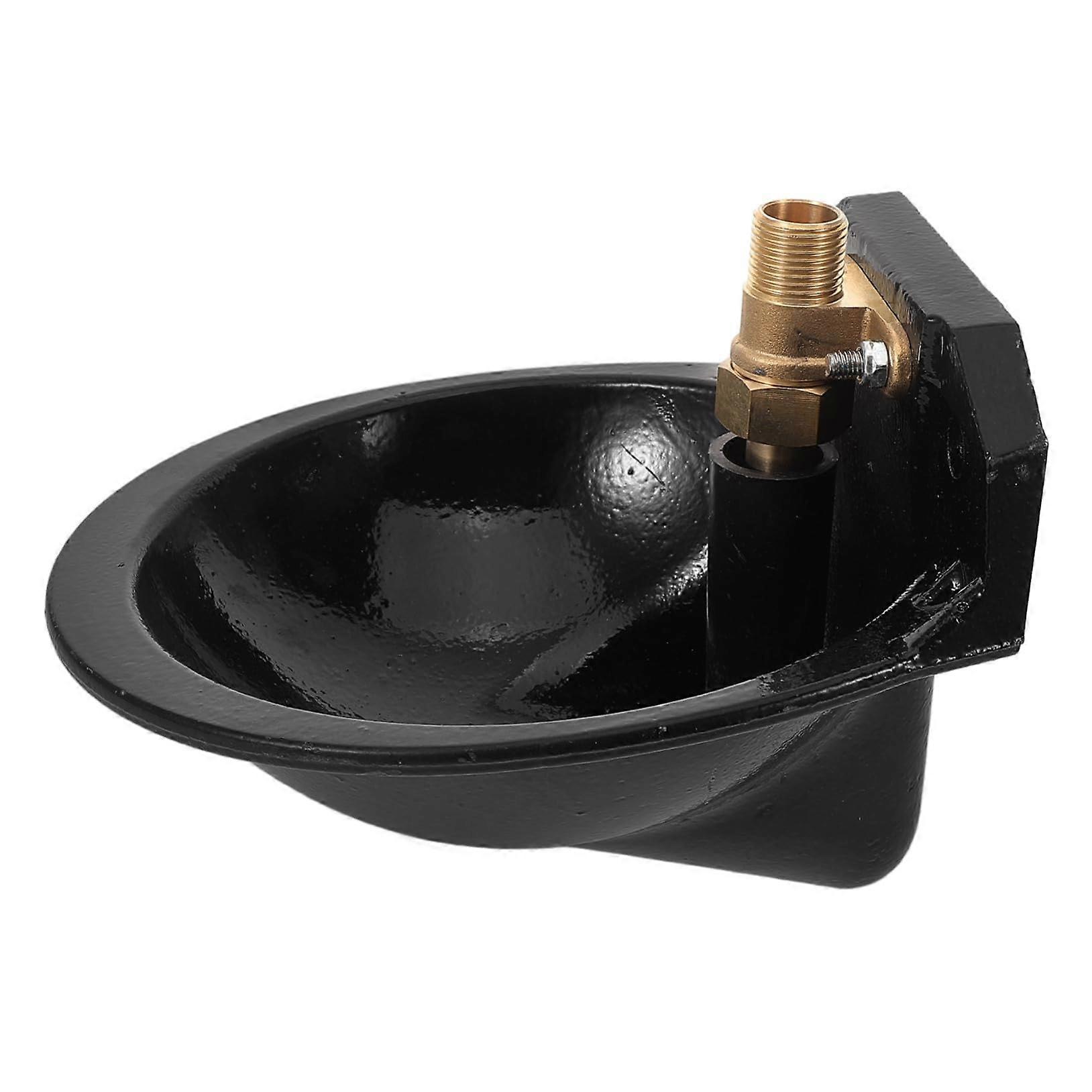 Automatic Water Bowl for Cows Rustproof Waterer Cast Iron for Hutches and Pastures Durable and Wear Resistant for Efficient Livestock Watering