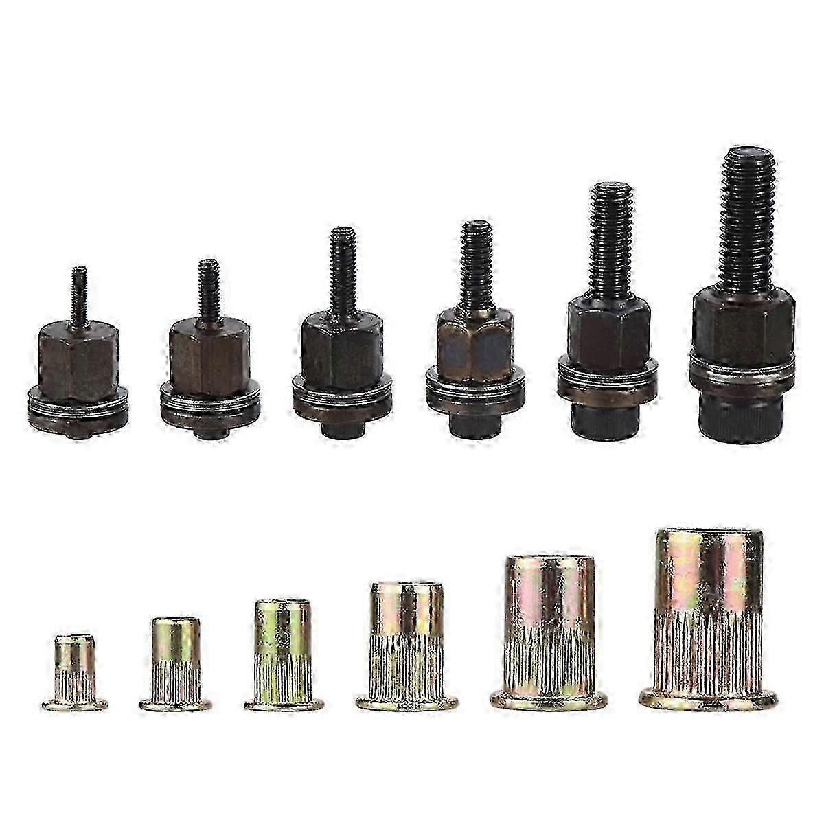 Rivet Nut Tool Drill Adapter M3/M5/M6/M8/M10 Manual Threaded Electric Cordless Riveting