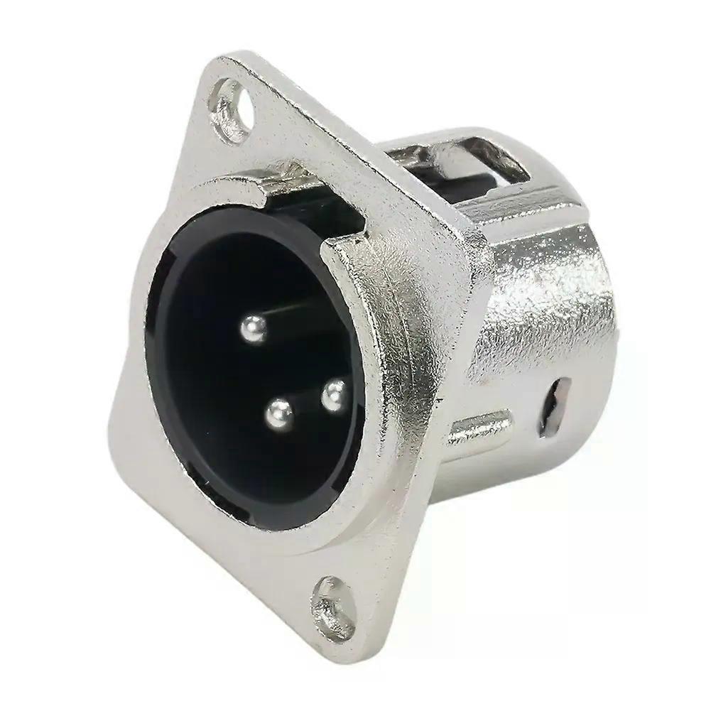 3Pin XLR Socket Male Female Panel Mount Chassis Socket Audio Microphone Jack Plug Connector For Patch Bay Snake Cable