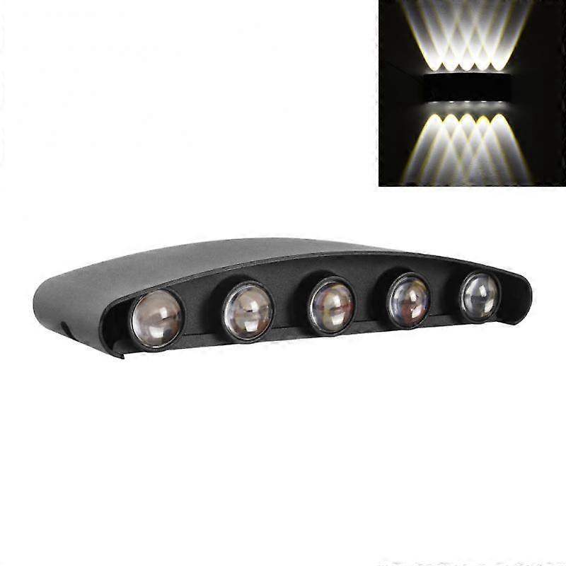 Lâmpadas de parede à prova d'água LED Luminescência de dupla face Shell Luz de parede de alumínio à prova d'água Lâmpada de parede de jardim de varanda