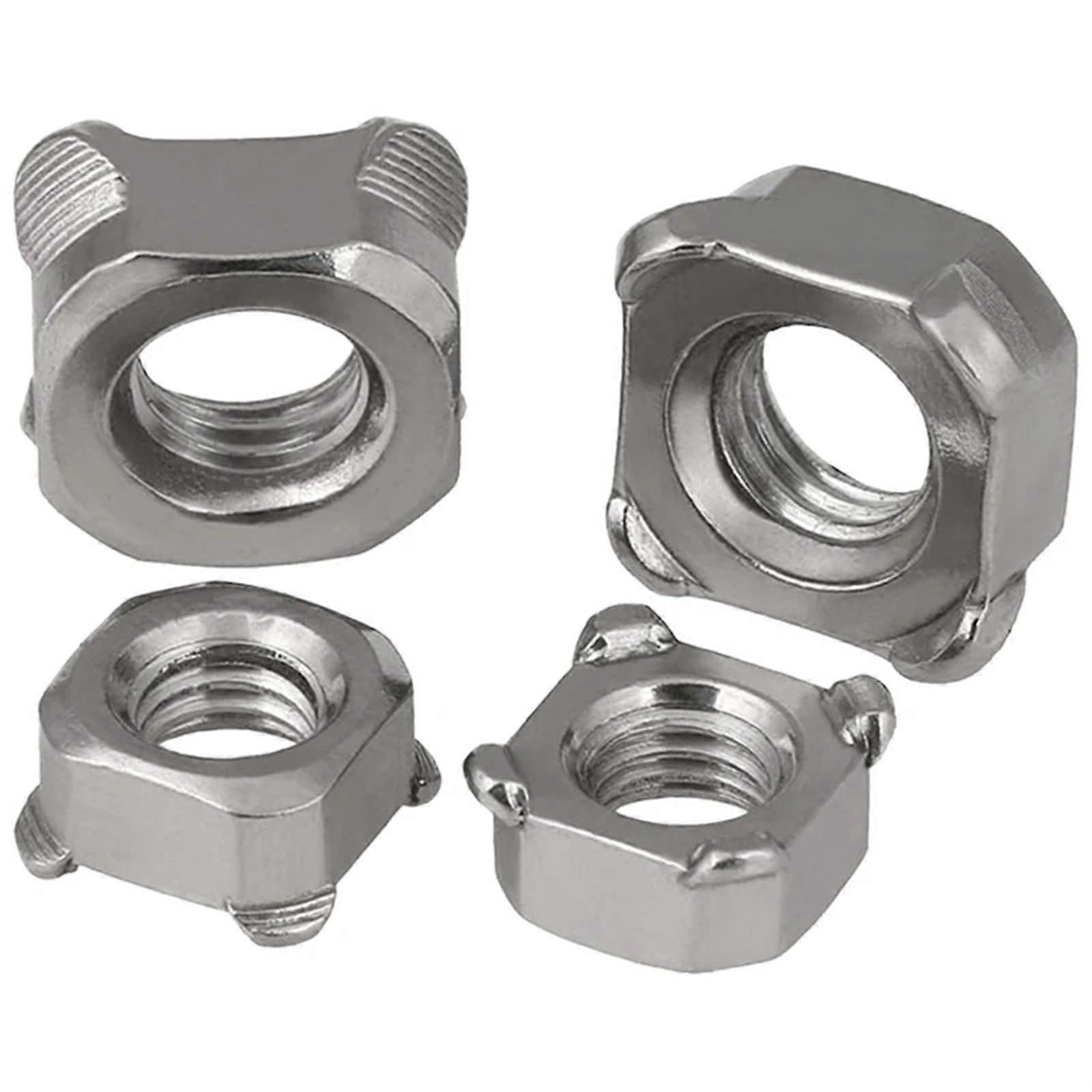 Square Weld Nuts 5Pcs M3 M4 M5 M6 M8 M10 M12 304 Stainless Steel Square Weld Nut/Square Weld Nut(M8)