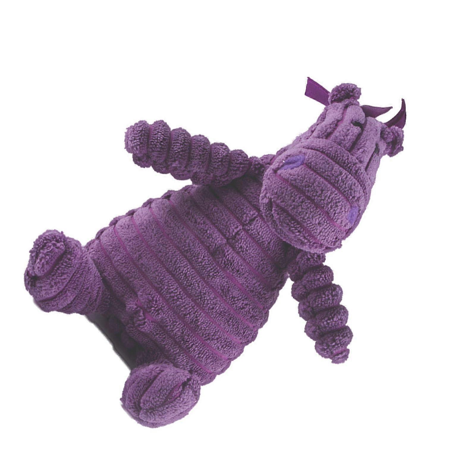 Lila Squeta Crinkle Plush Toy Effective Teeth Grinding Vocalization Function Purple Pet Sound Plush Toy for Dog Owners Plush