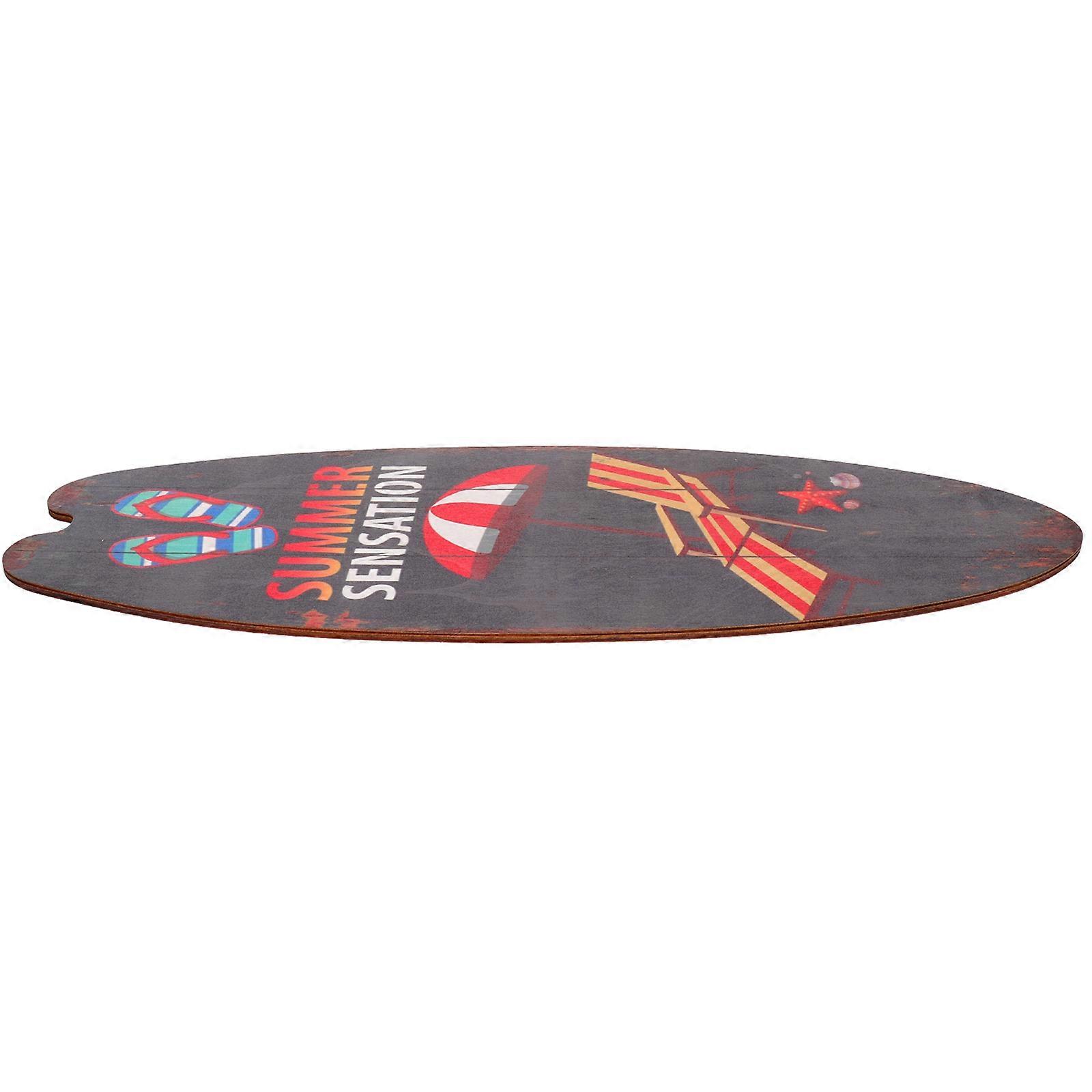 Decorative Surf Board Rustic Style Hanging Board For Home Or Office Decor 45x16cm Wood Material 1Set