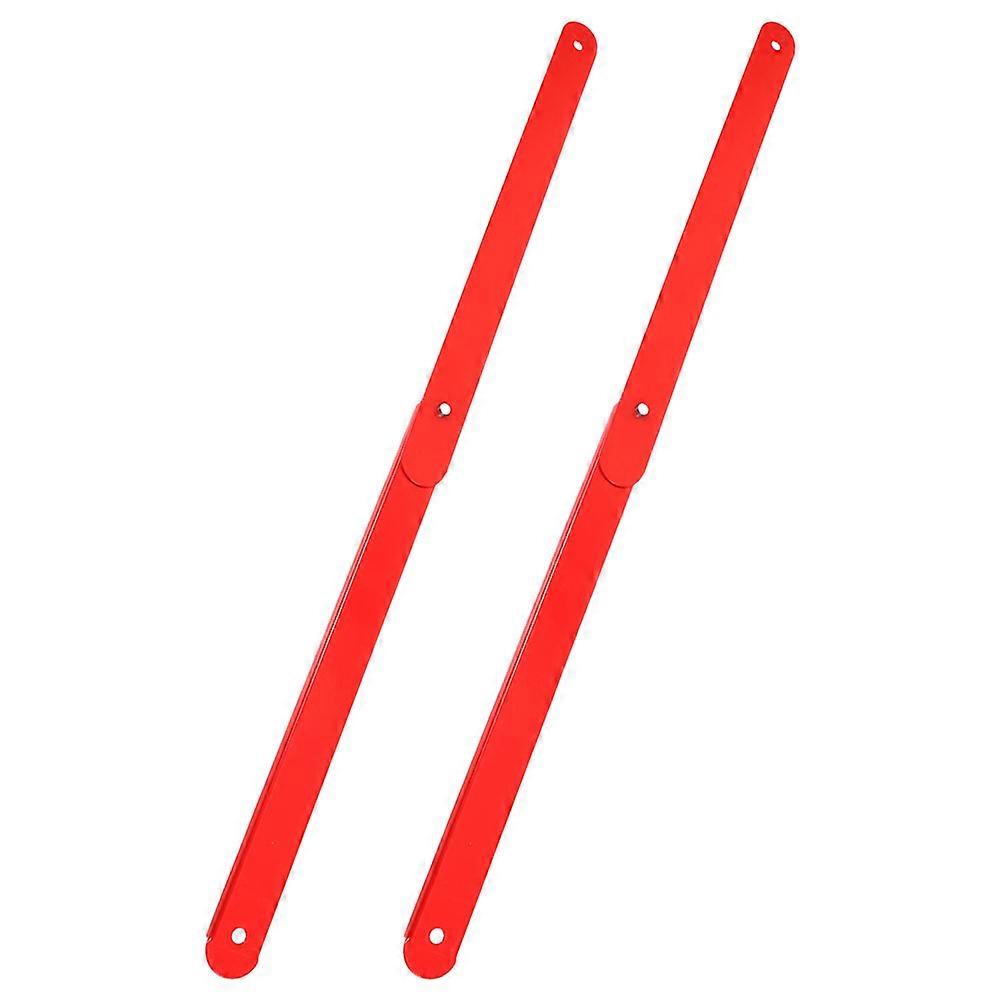 Ladder Hinge Bracket Folding Ladder Hinge Assembly Red 34.50X3.00X1.00CM Portability Stability Galvanized Steel 2Pcs