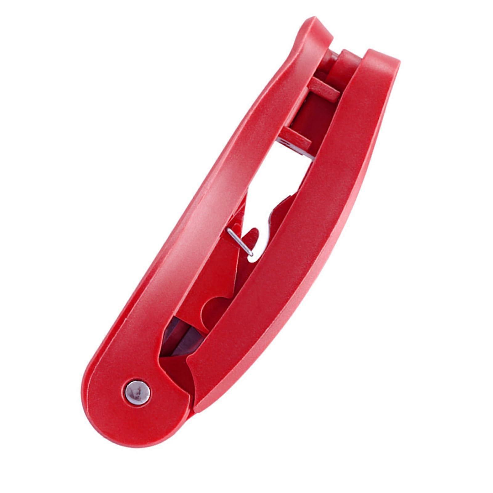 RJ45 Crimp Assistant for Quick Wire Untwisting, Precise Wire Exposure, Non-Damaging Cutting, High-Strength Stainless Steel, Red