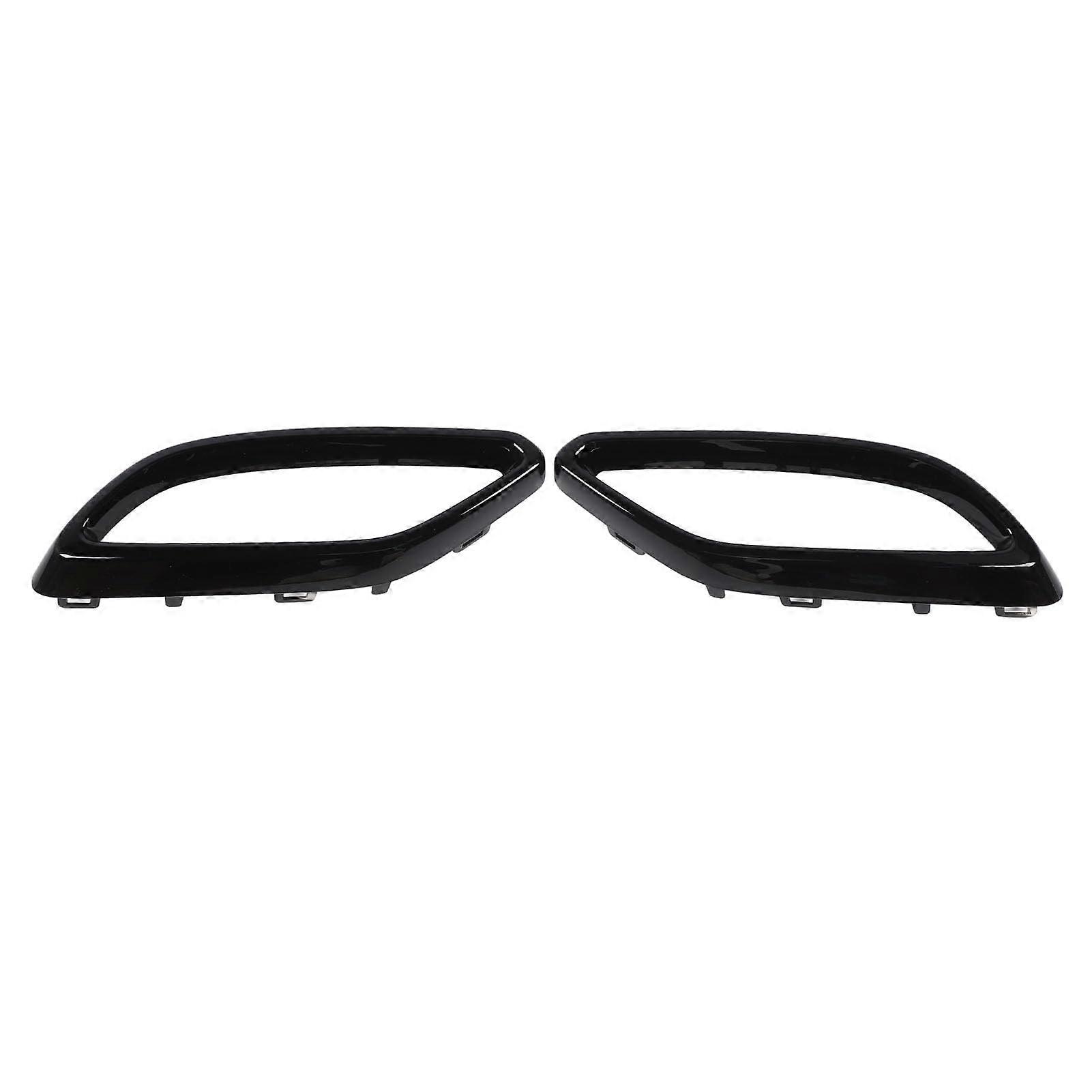 Exhaust Tip Cover Left Right Pair Replacement For CLA-Class C118 AMG, Rear Muffler Trim, Light Black