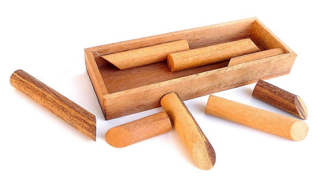 Logica Games Art. Cigar Box Wooden Thinking Game Difficulty 4/6 Extreme Puzzle Game Patience Game Euclid Series