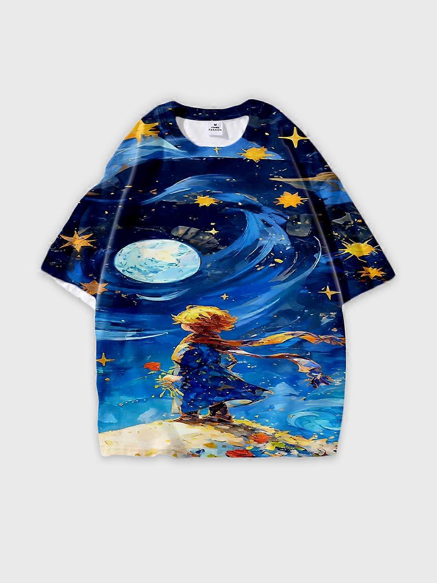 T-shirt short sleeve round neck summer casual loose C3026