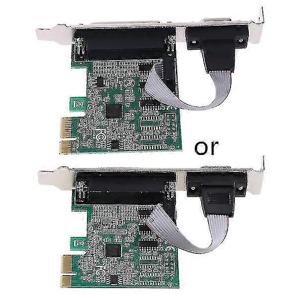 Ax99100 1p1s Rs232 المنفذ التسلسلي المتوازي Db25 25pin Pcie الناهض بطاقة Pci-e اكسبرس محول
