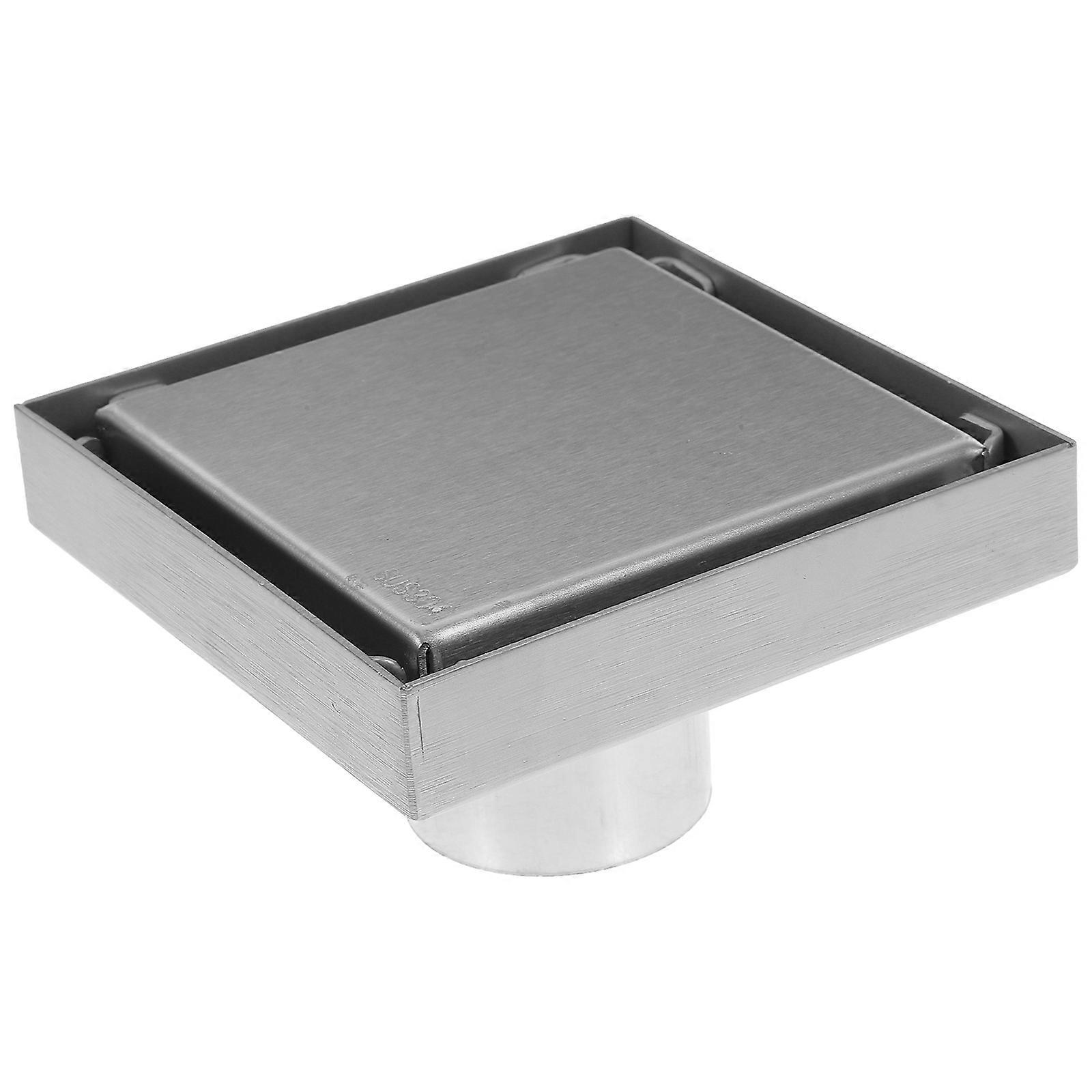 Square Shower Floor Drain Waterproof Drain Clogging Solution Multi Color 10X10X5.3cm For Homeowners 1Pack