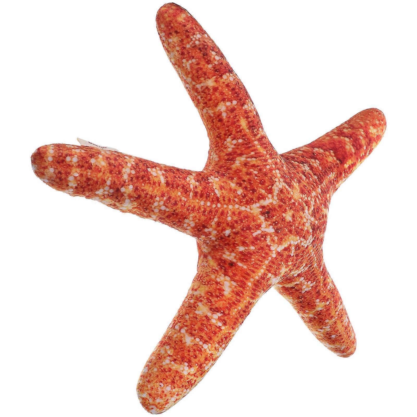 Star Shaped Throw Pillow Soft Sea-Star Toy For Children Backrest And Home Decor Beach Theme Decor 38.00X35.00X9.00CM 1Set