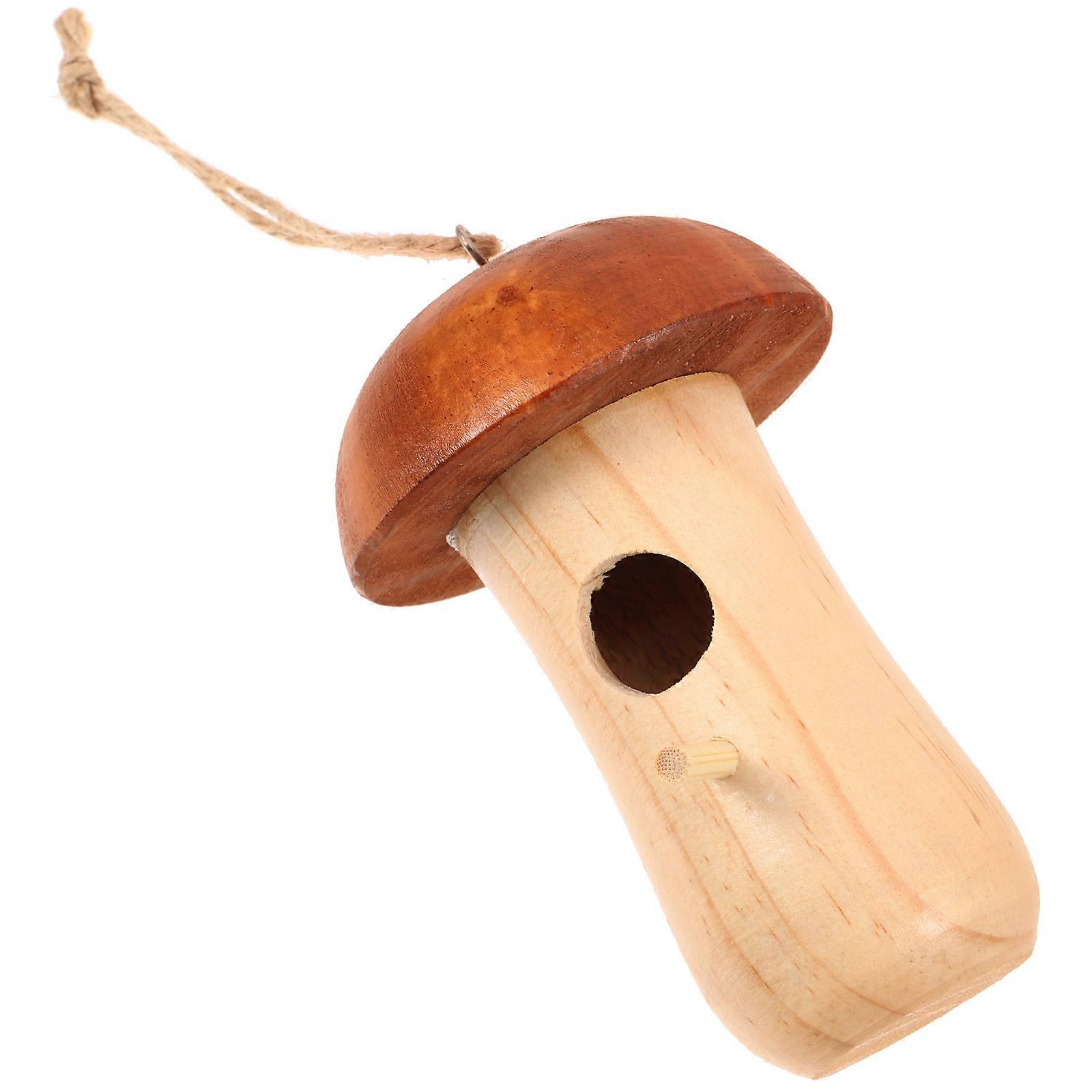 Durable Wooden Bird Feeder for Outdoor Use Khaki Color Easy to Clean and Attract Birds 7.5 inch