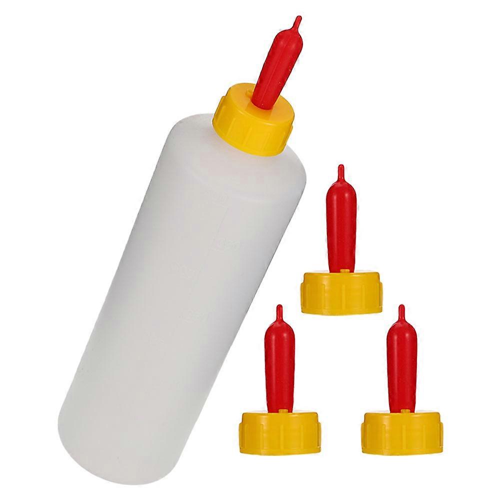 Calf Feeding Bottle Livestock Bottle For Feeding Calves Feeding Time 400Ml Durable ABS 1 Set