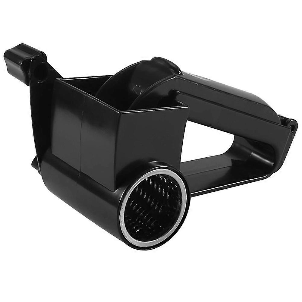 Rotary Cheese with Handle for Kitchen Use Made of Stainless Steel and Plastic Black