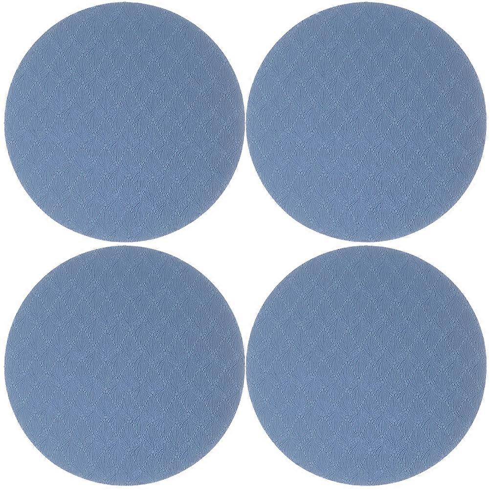 Blue AntiSlip Yoga Pads with Knee Cushion for Workout Ensuring Stability Balance Made of Durable TPE Rubber