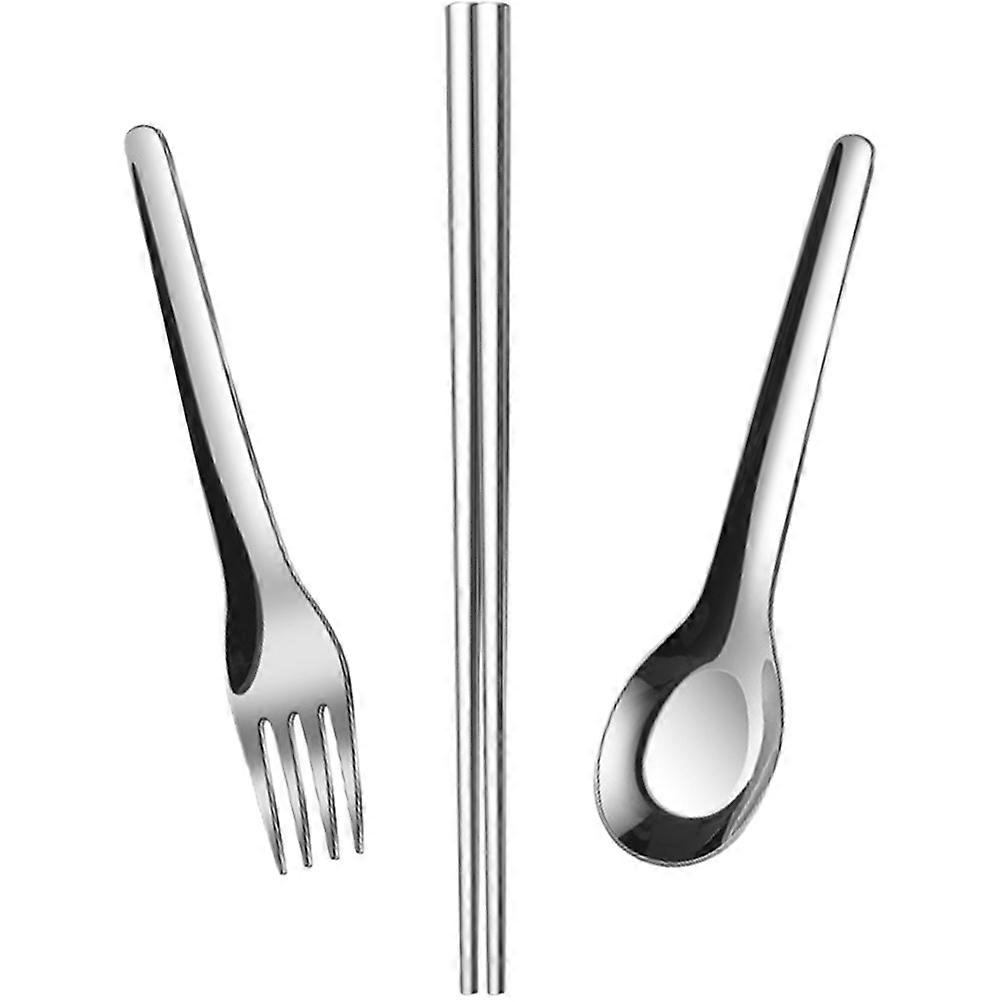 Portable Utensil Set with Case for Camping, Hiking, and Outdoor Activities – Durable Spoon and Chopsticks