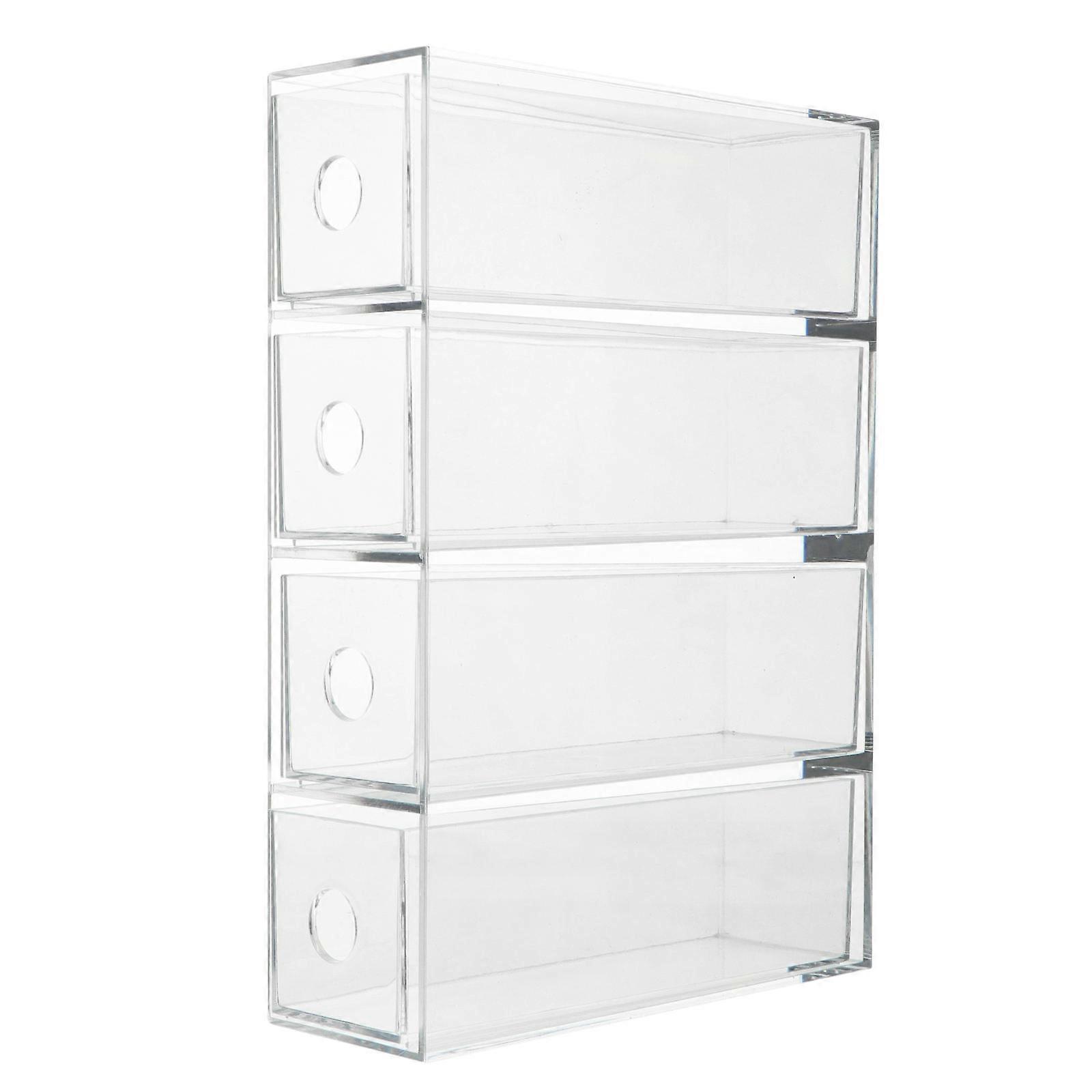 1Pc Household Cosmetic Storage Box Drawer Type Eyeshadow Organizer