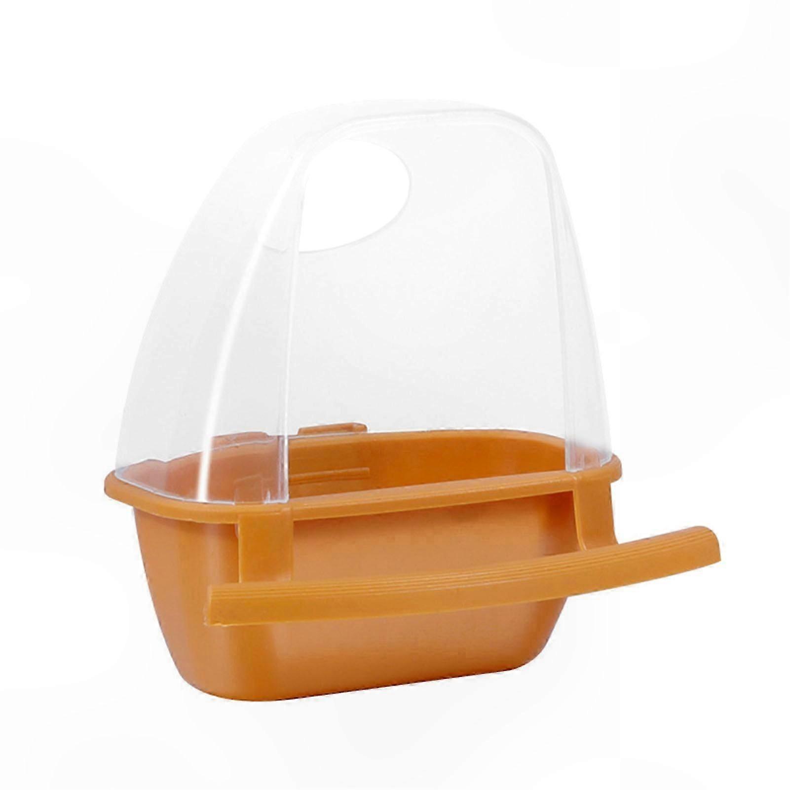 Dual-Purpose Bird Feeder with Perch for Parrots and Water Feeding Easy Setup Clear Design Bird Supplies for Outdoor Use
