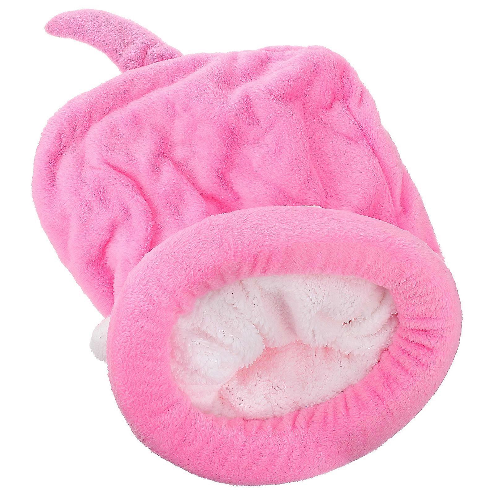Small Pet Nest With Warm Functionality Ideal For Indoor Settings And Relaxation In Pink 1Pack
