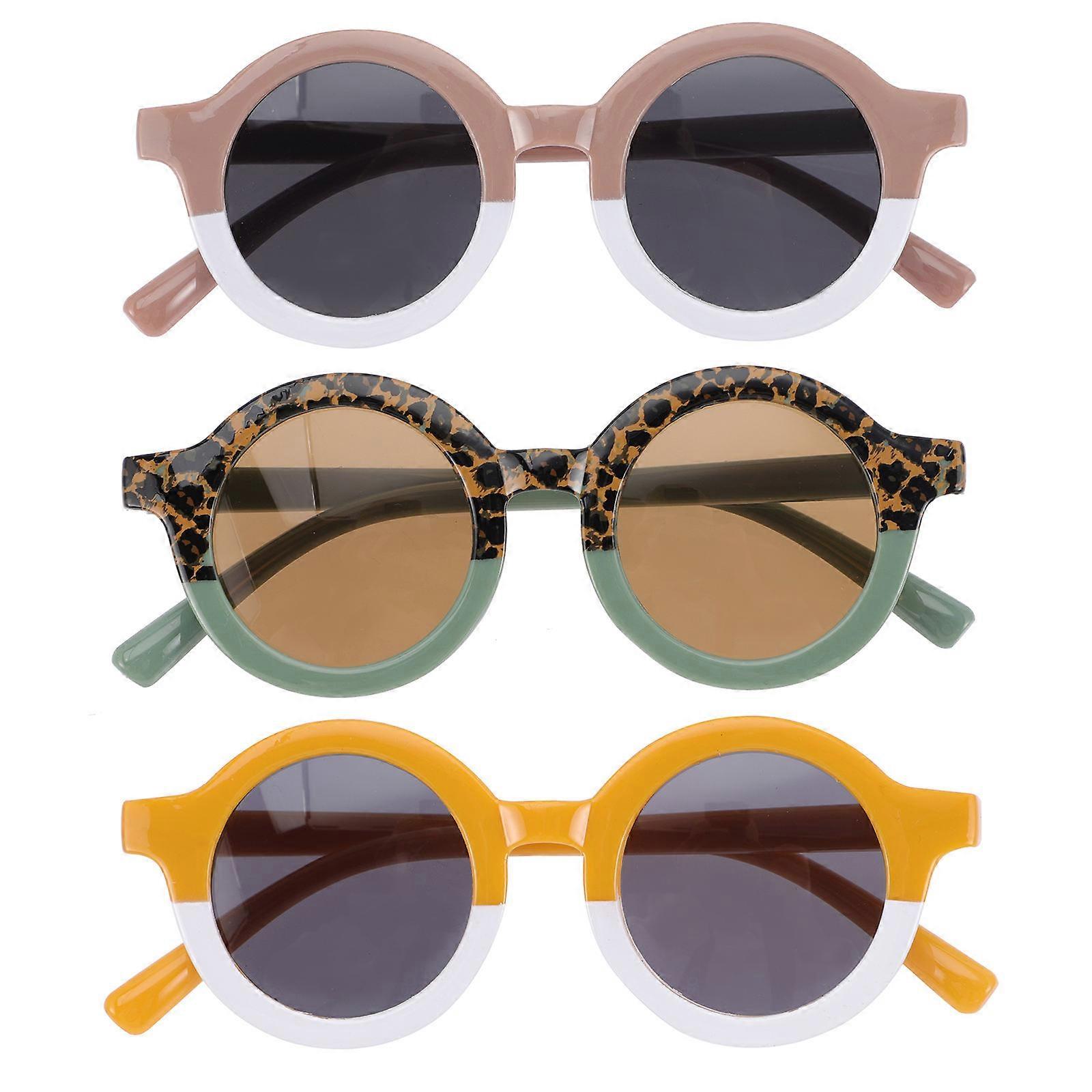 Children Sunglasses Party Sunglasses 3Pcs for Kids Durable Resin Frame