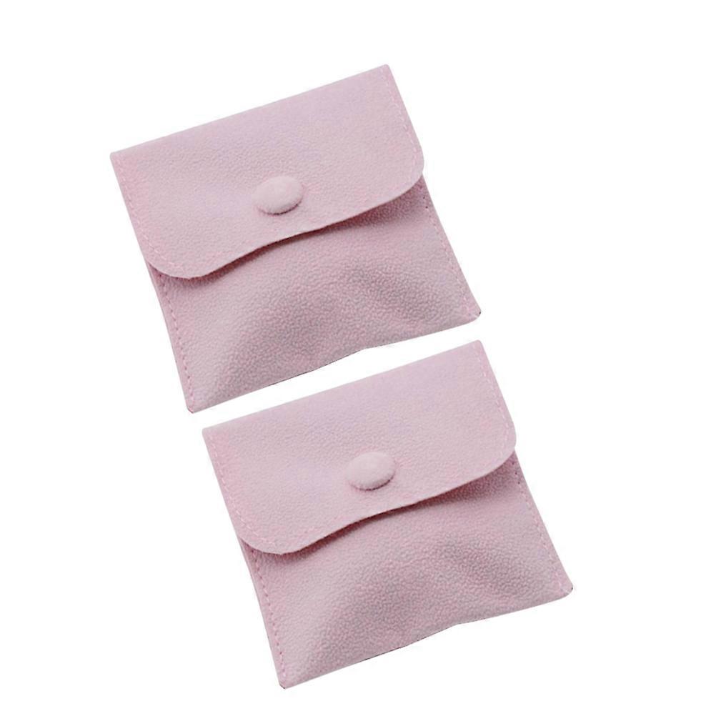Here's a refined and appealing product description for your **2pcs Stylish Jewelry Storage Pouch Pink Large Creative Design**:
**2pcs Stylish