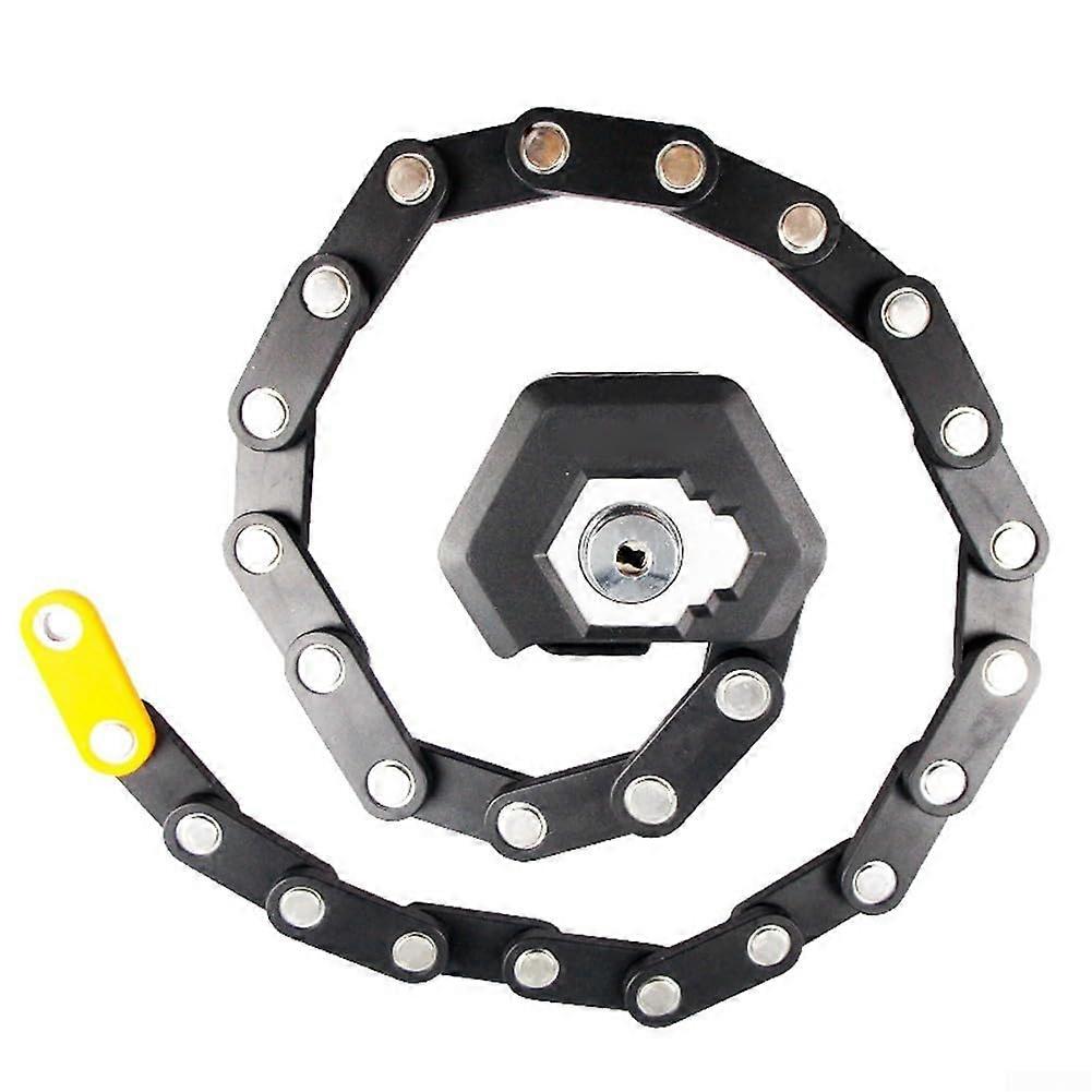 Fahrradschloss Faltbar Aus Stahl Für Rennräder Und Roller, Hochsicherheitsdesign Mit Wasserdichter ABS-Beschichtung