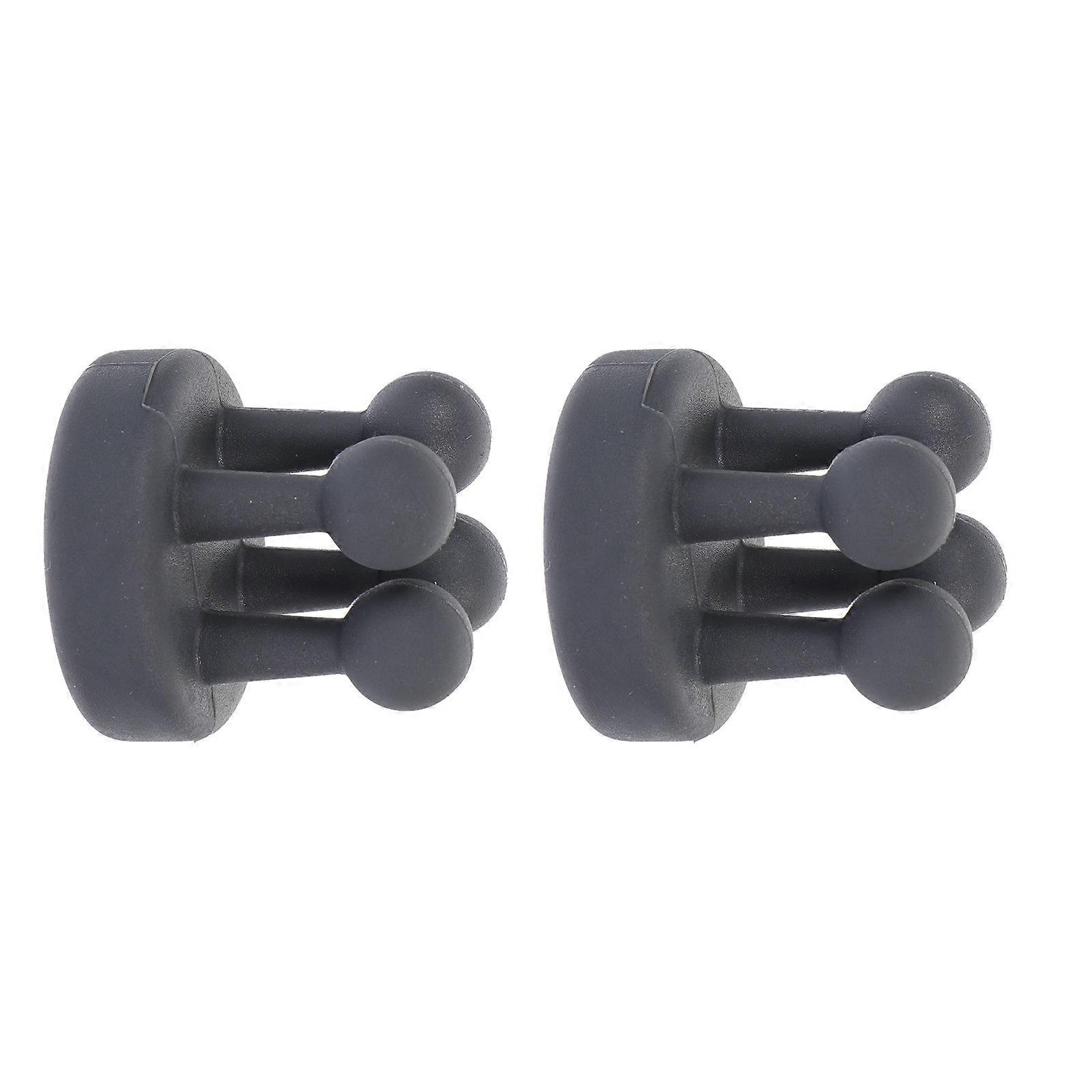 2pcs Multi purpose Wall Hooks Non punch Hooks Sundries Hangers (Black)
