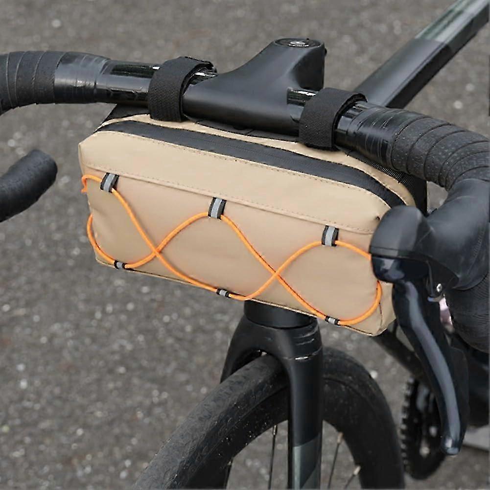 Waterproof Bicycle Storage Bag  Safe and Practical for All Cyclists (Khaki)