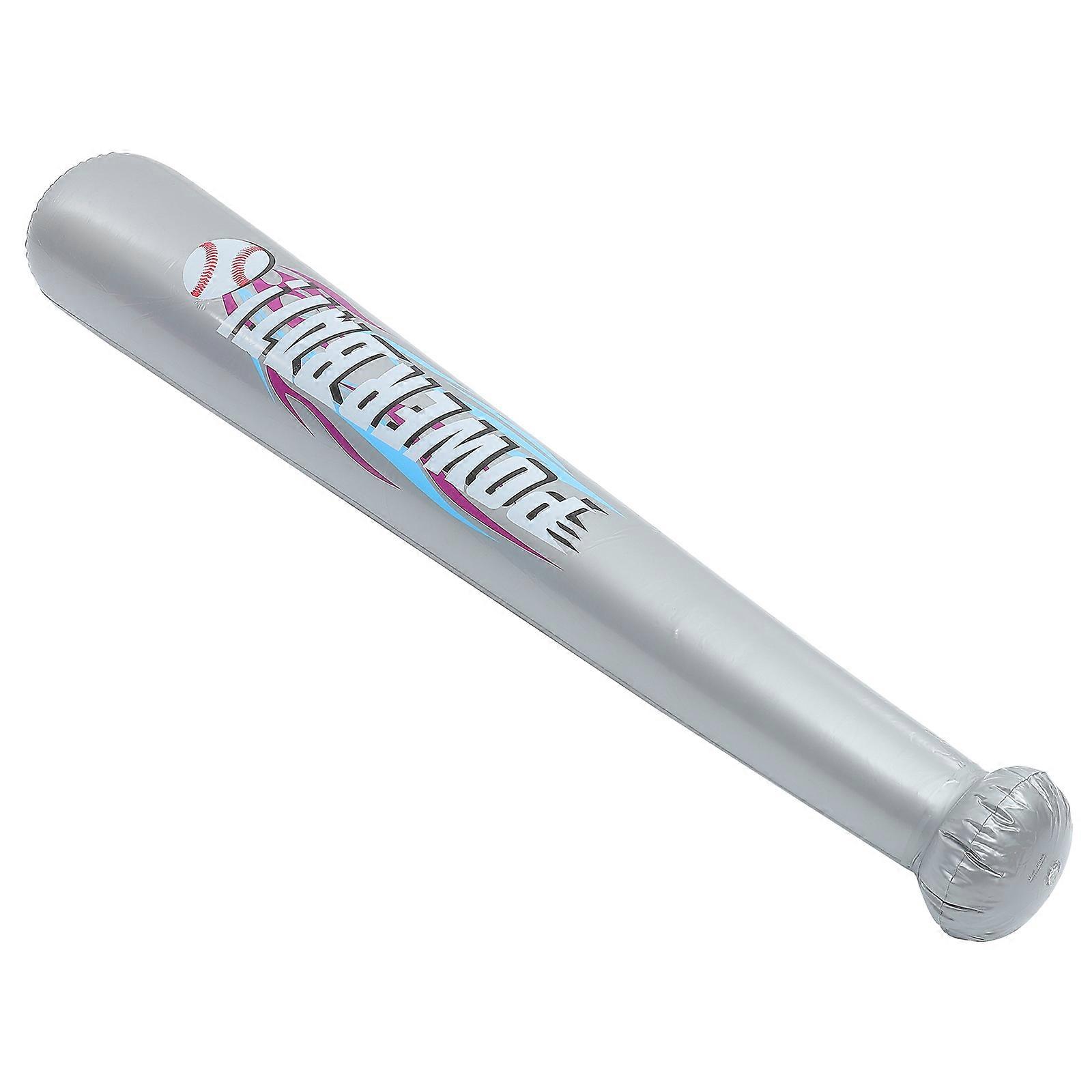 Inflatable Baseball Bat for Decor Made of Safe PVC Grey Color Perfect for Birthday Party Decoration 1 Piece