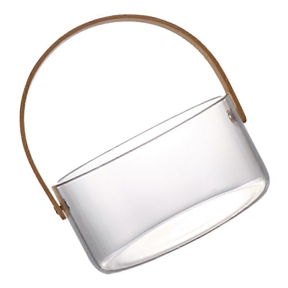 Transparent Basket with Handle for Home Decor and Storage MultiPurpose Fruit and Candy Basket, Elegant Design
