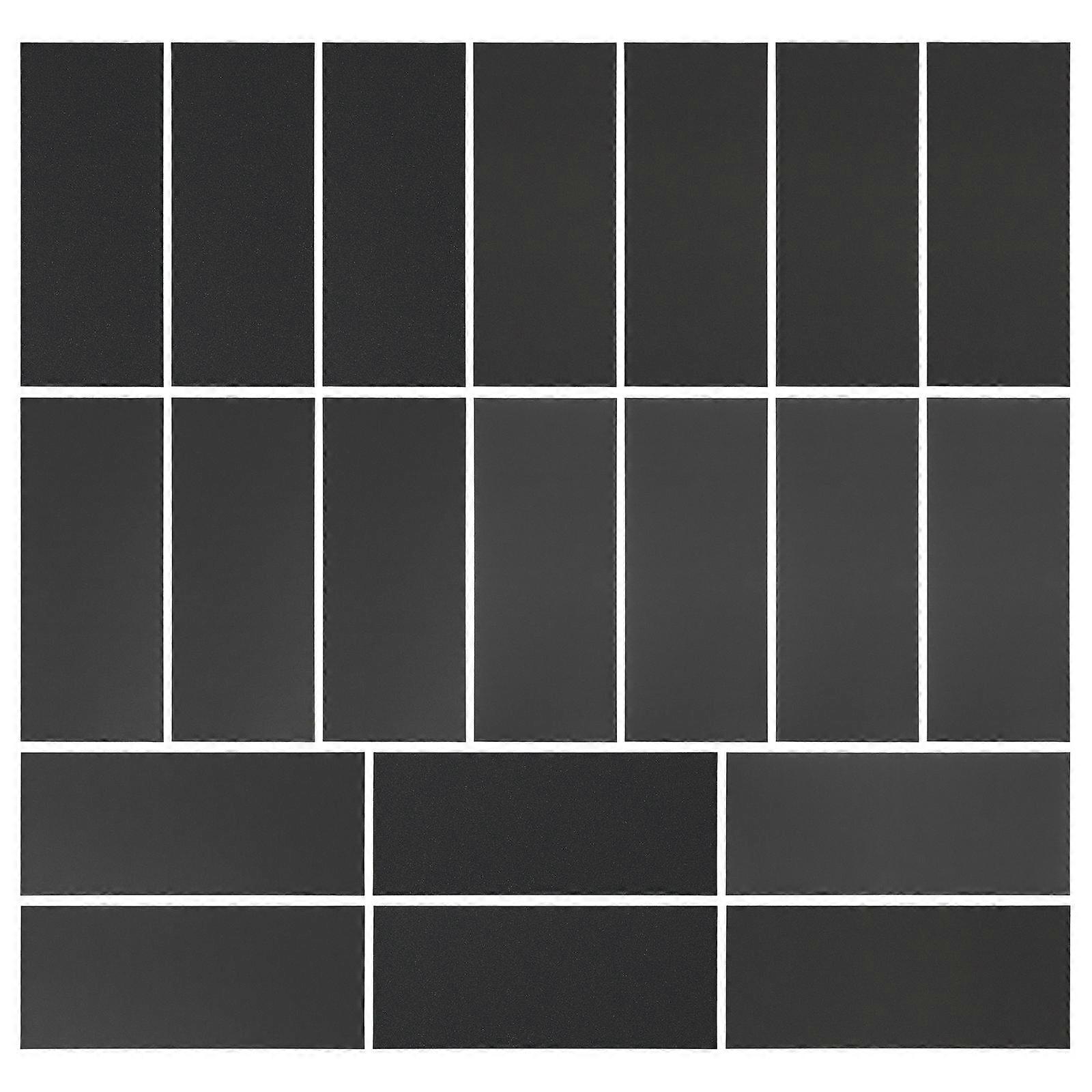 Kraft Paper Sandpaper Block Set with Assorted Grit for DIY Use Black 20 Sheets
