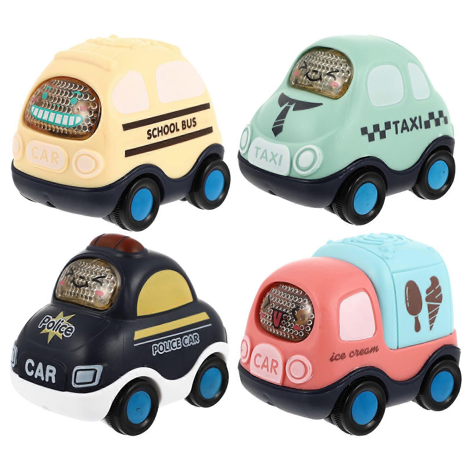 Cute Toy Car Pull-Back Car Toy Kids Accessories Home Use 8.5x7x5.5cm Inertia Powered