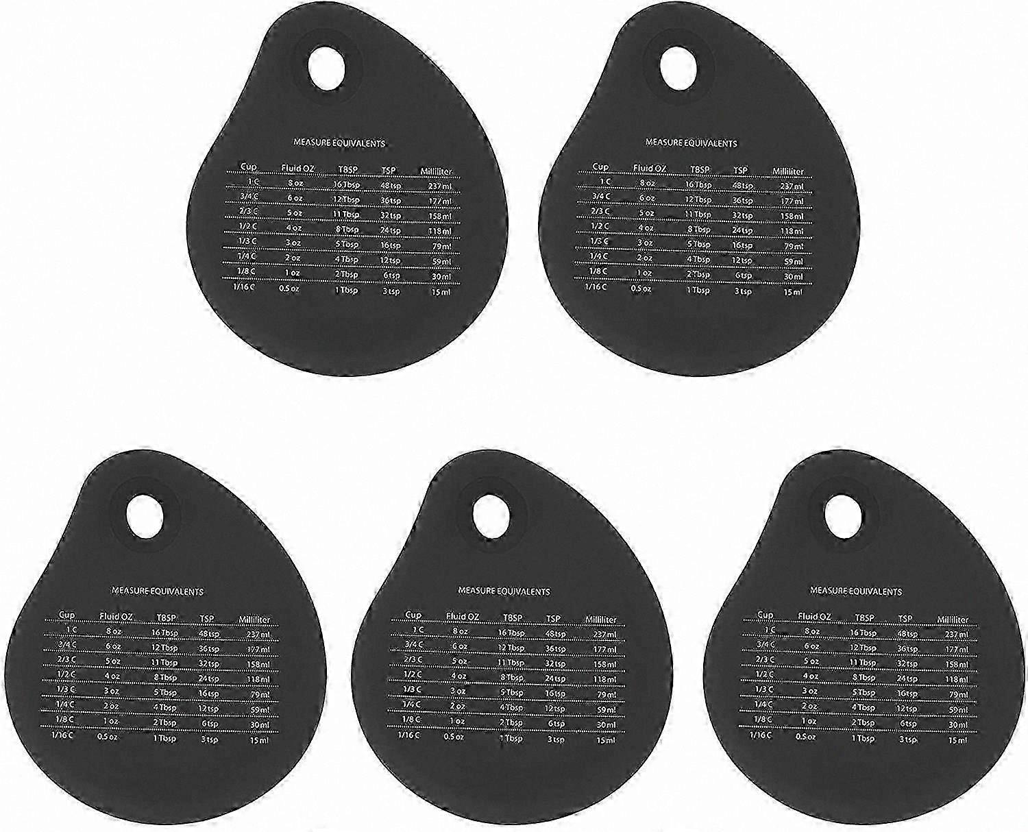 5-Pack Nonstick Silicone Cake Scrapers for Baking and Decorating Multi-Use Tool Set