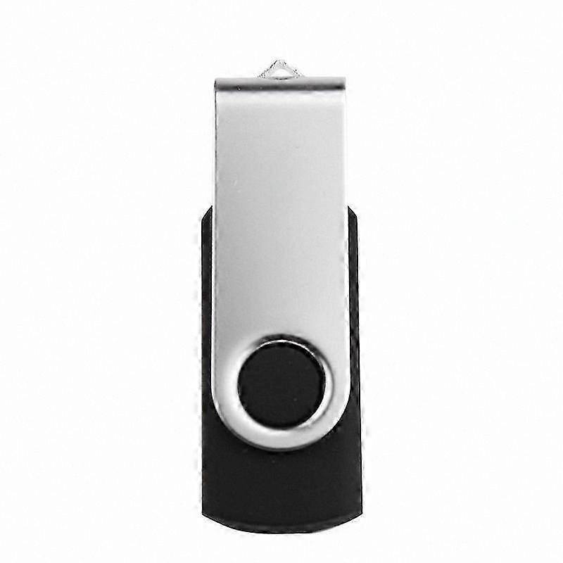 32GB USB 3.0 Flash Drive with LED Light, Swivel Design Portable Memory Stick for Data Storage and Transfer (Black, 1 Count)