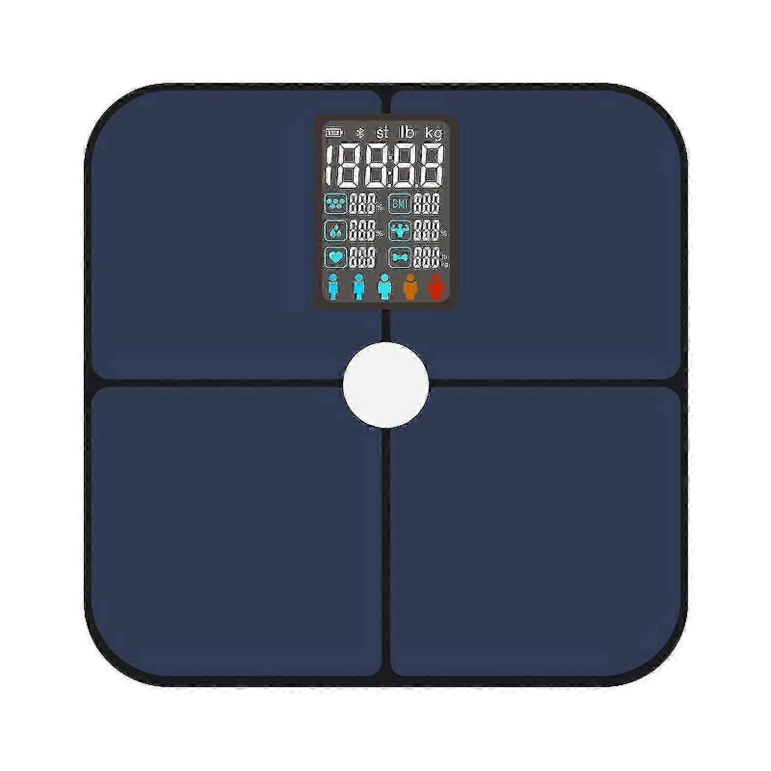 Smart Body Fat Scale With Va Color Screen, Heart Rate Monitoring, And High Precision For Professiona