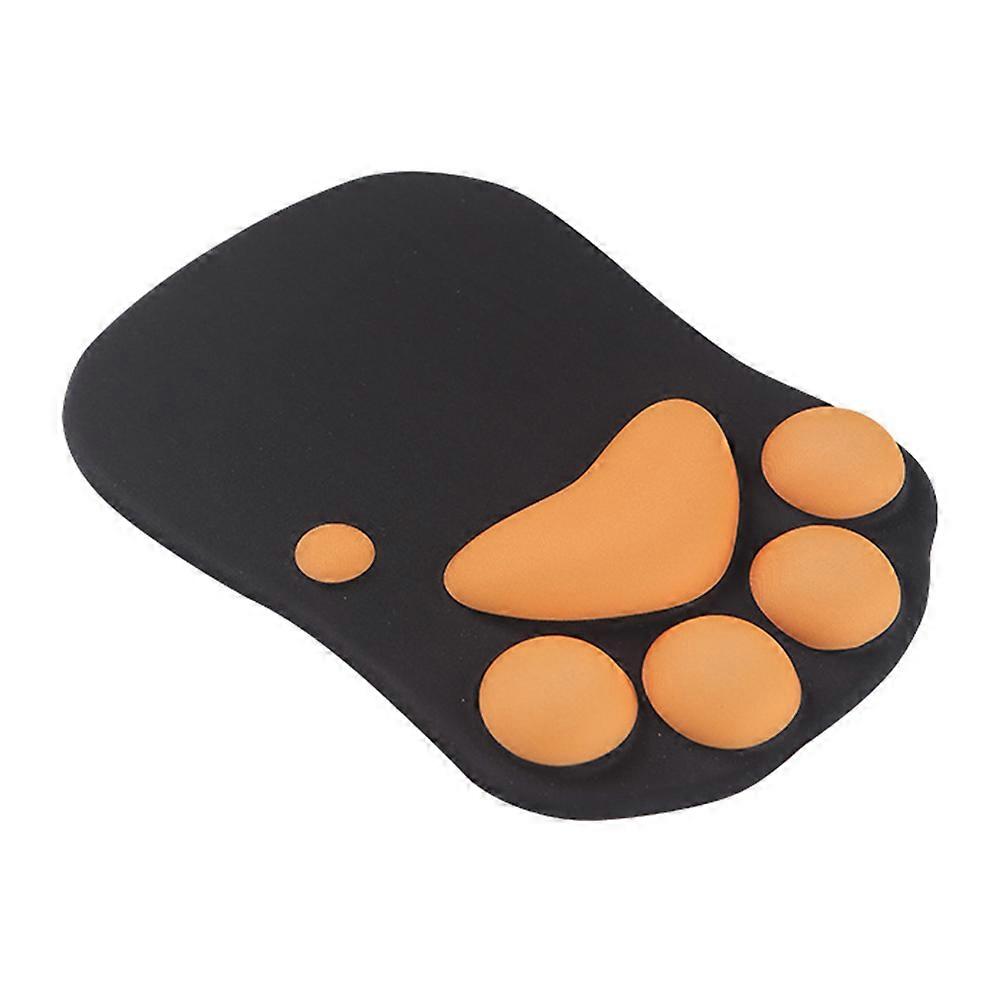 Ergonomic Resin Mouse Pad with Wrist Support for Home Black 7.9 Inches