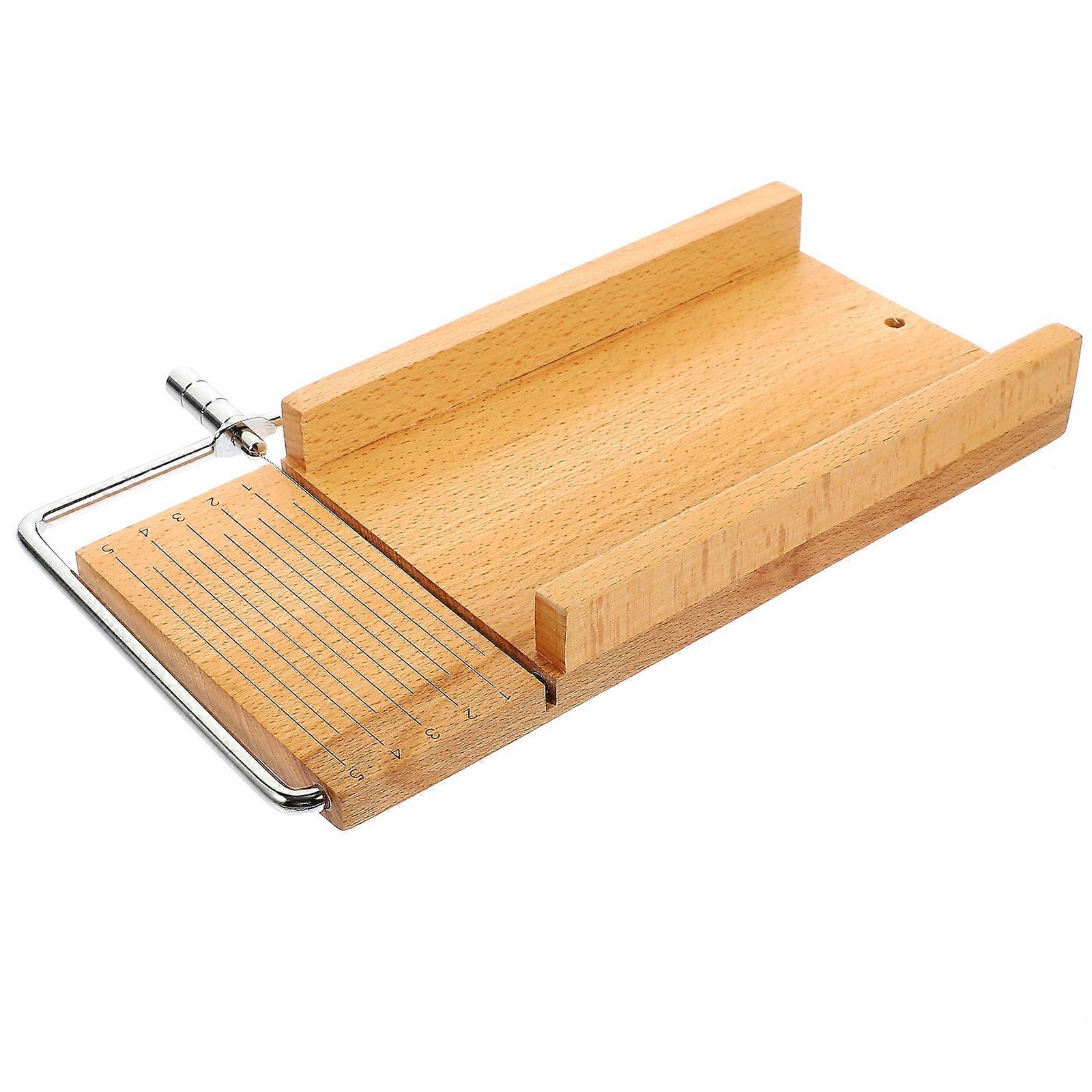 Stainless Steel Cheese Cutting Dining Room Use Rectangular Wooden Design 1 Set