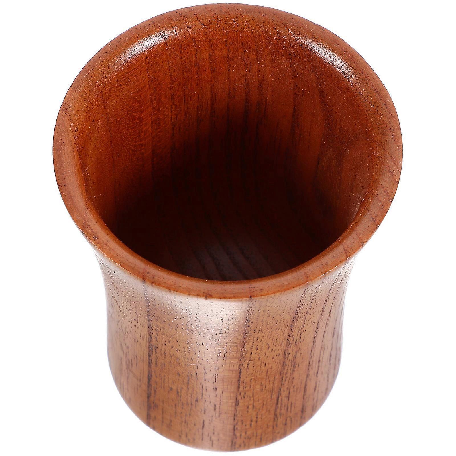 Wooden Coffee Mug for Drinking Use Chocolate Acacia Material Safe Reusable 8 oz