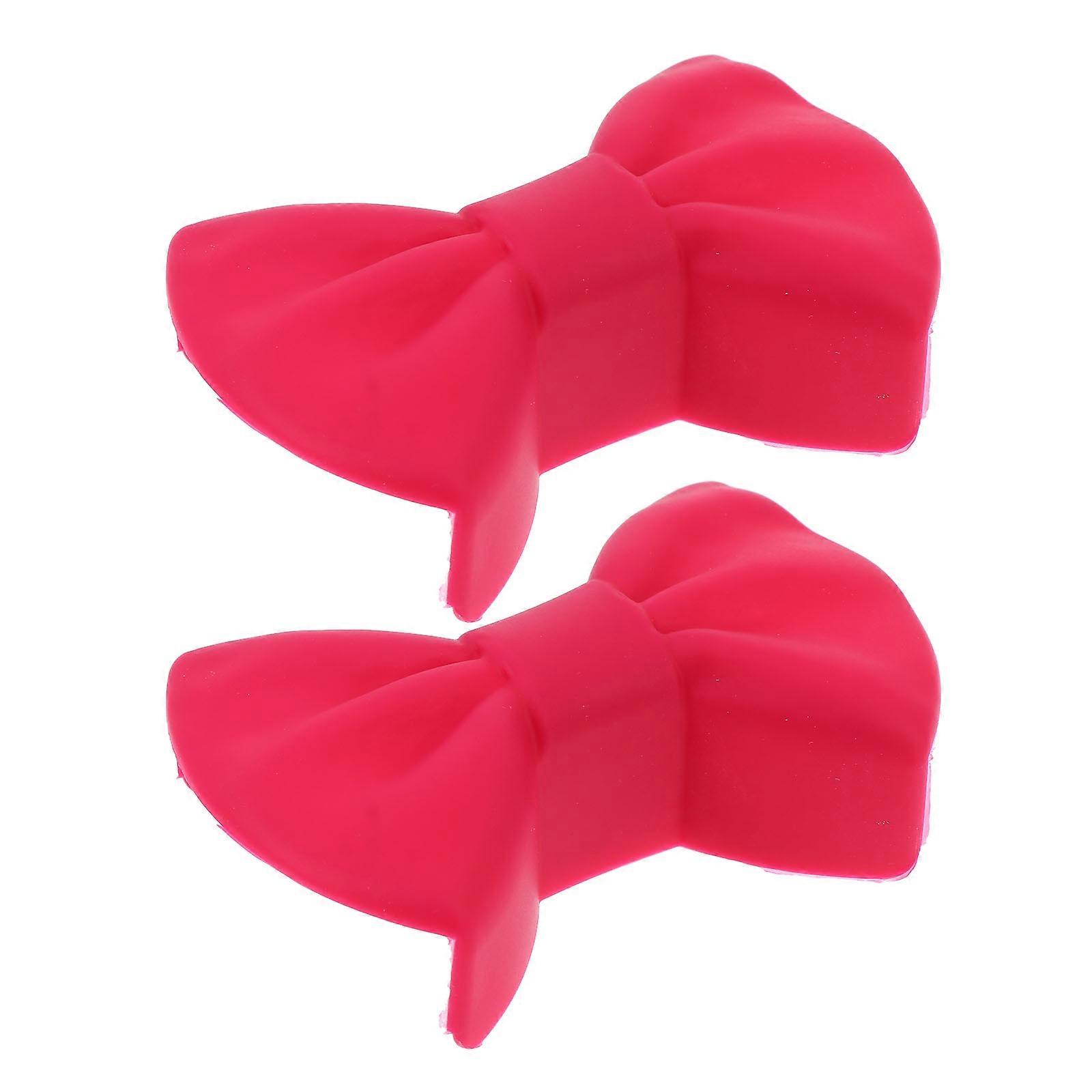 Non-Slip Kitchen Insulation Clip for Cooking with Creative Bow Shape 2 Pairs