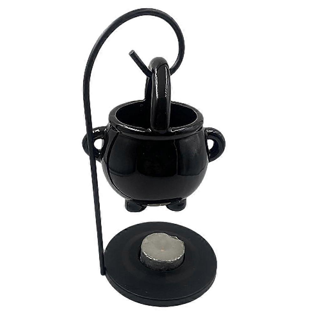 Hanging Ceramic Oil Burner with Iron Hook – Multi Functional Wax Melt Warmer for Aromatherapy, Meditation & Relaxation – Essential Oil Holder for