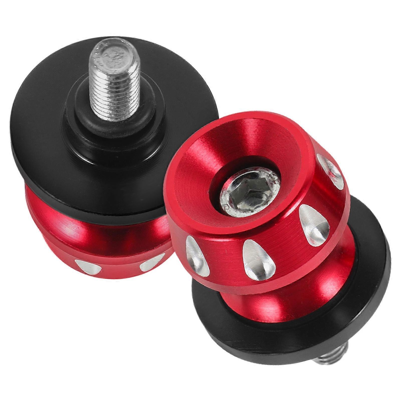 1 Pair Motorcycle 8mm Arm Spools Sliders Aluminum Alloy Swing Arms Stand Screw