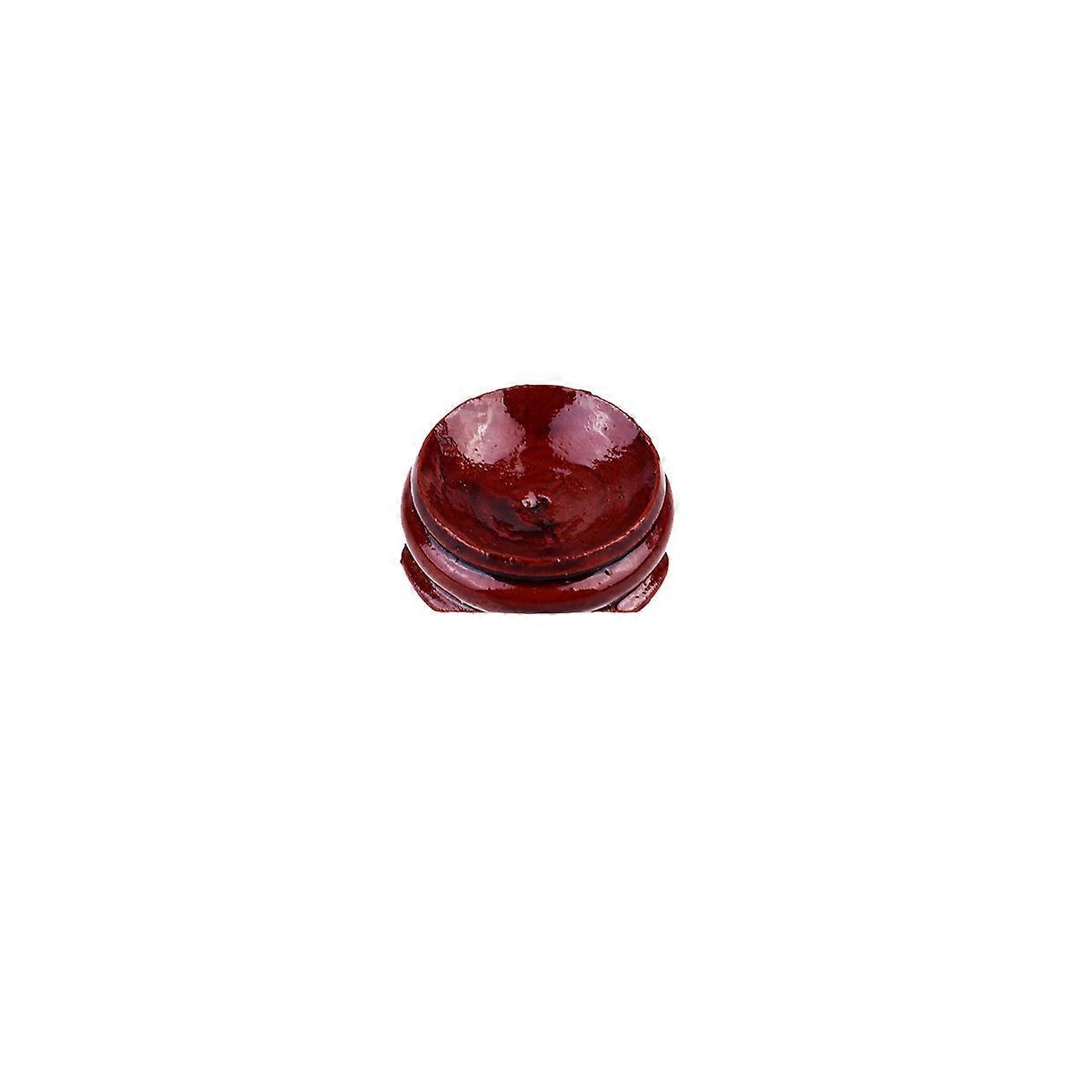 Brown Crystal Ball Base with Wooden Look for Storage Excellent for DIY Projects and Gifts 3PCS Size 1